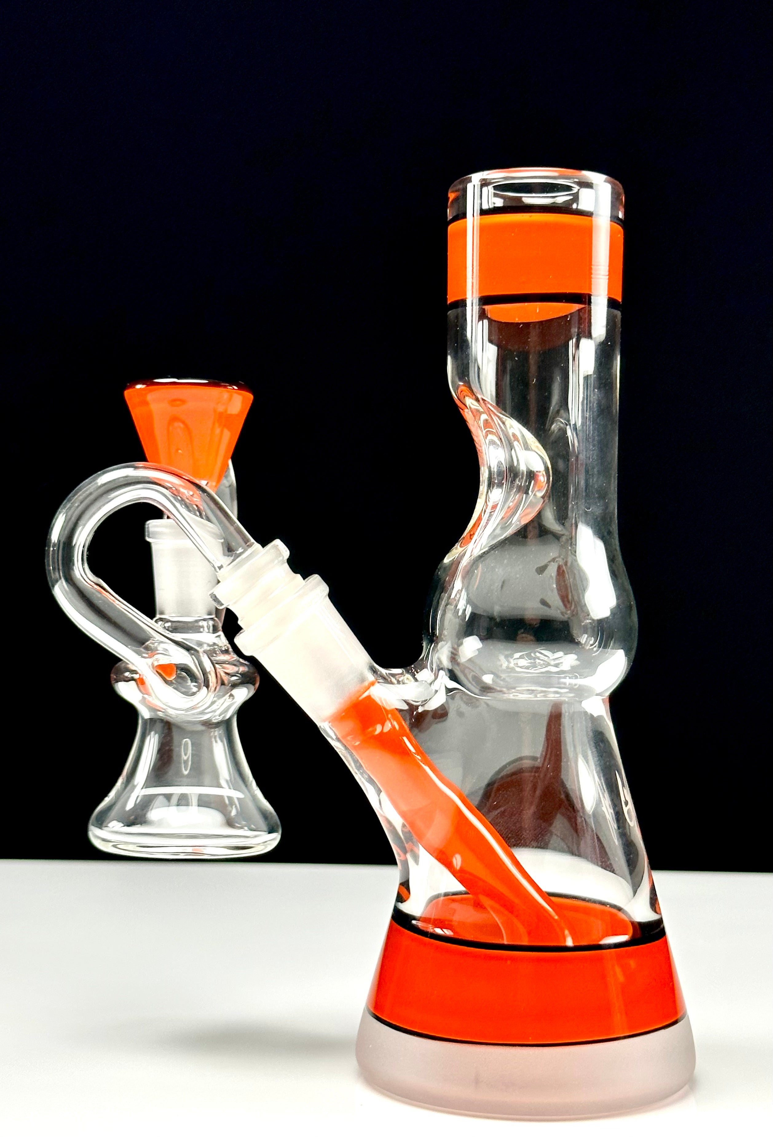 OJ Flame Orange Bottle Beaker Ash Catcher Set