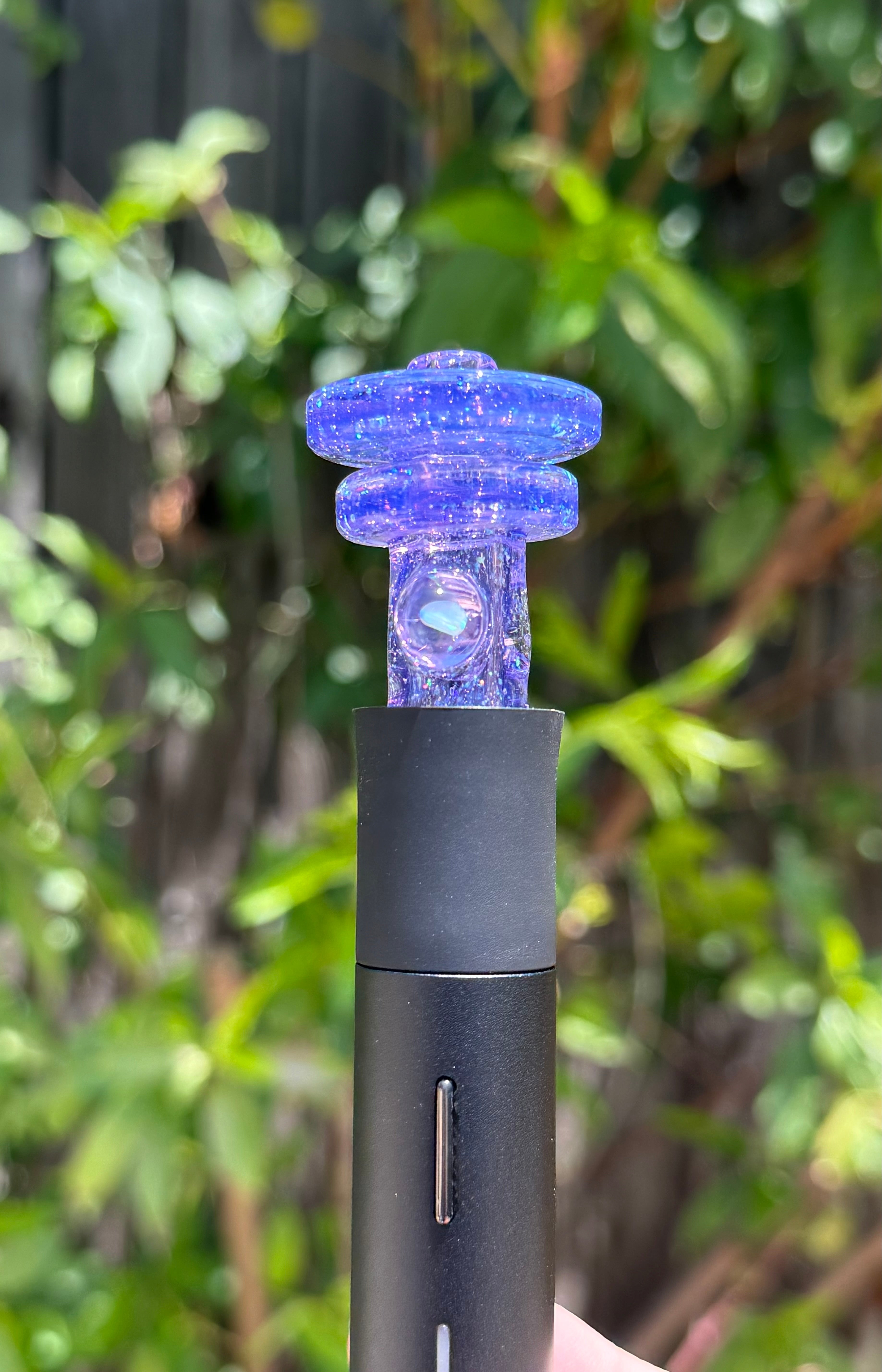 AJ Surf City Tubes Gold Purple Cropal with Opal Pivot Mouthpiece