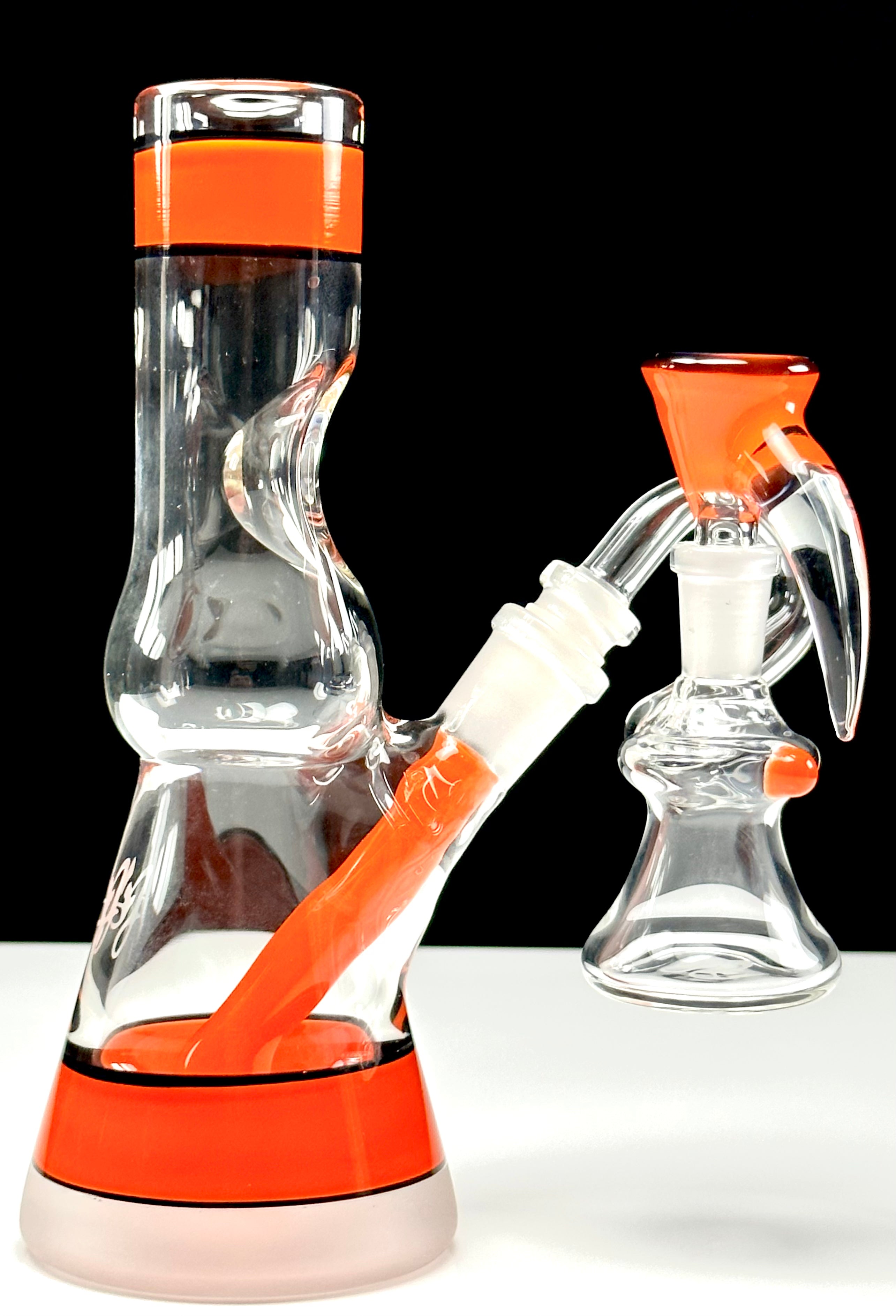 OJ Flame Orange Bottle Beaker Ash Catcher Set