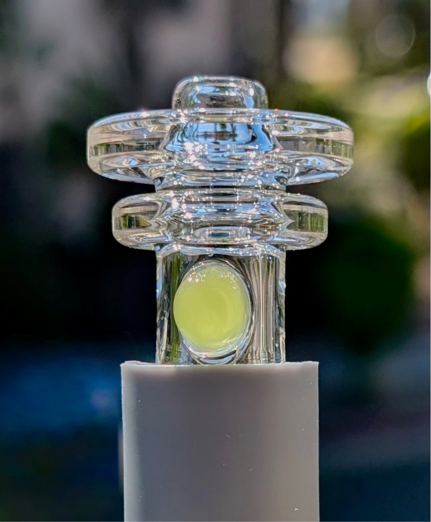 AJ Surf City Tubes Clear & Lime Accent Pivot Mouthpiece