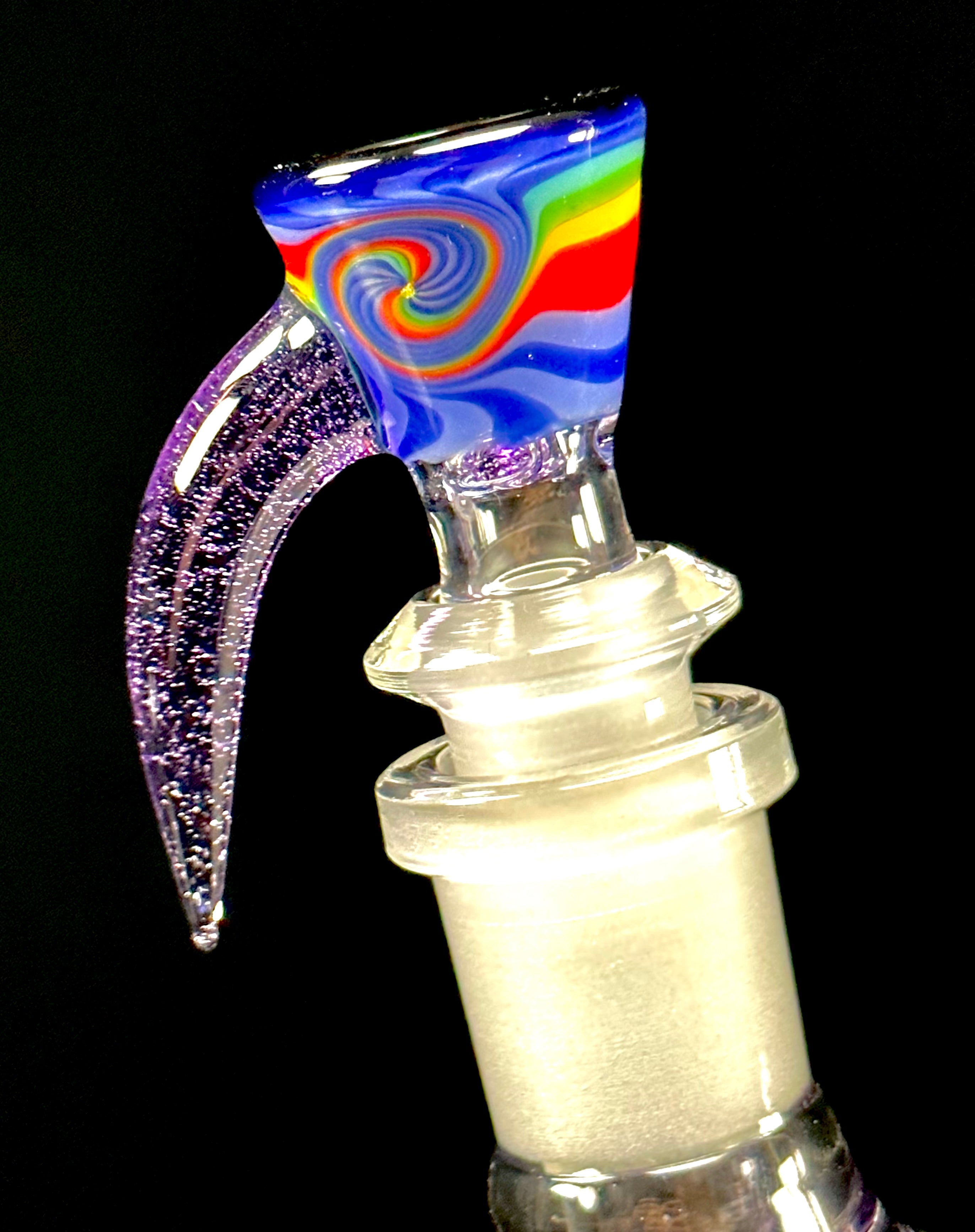 OJ Flame Worked Double Bubbler