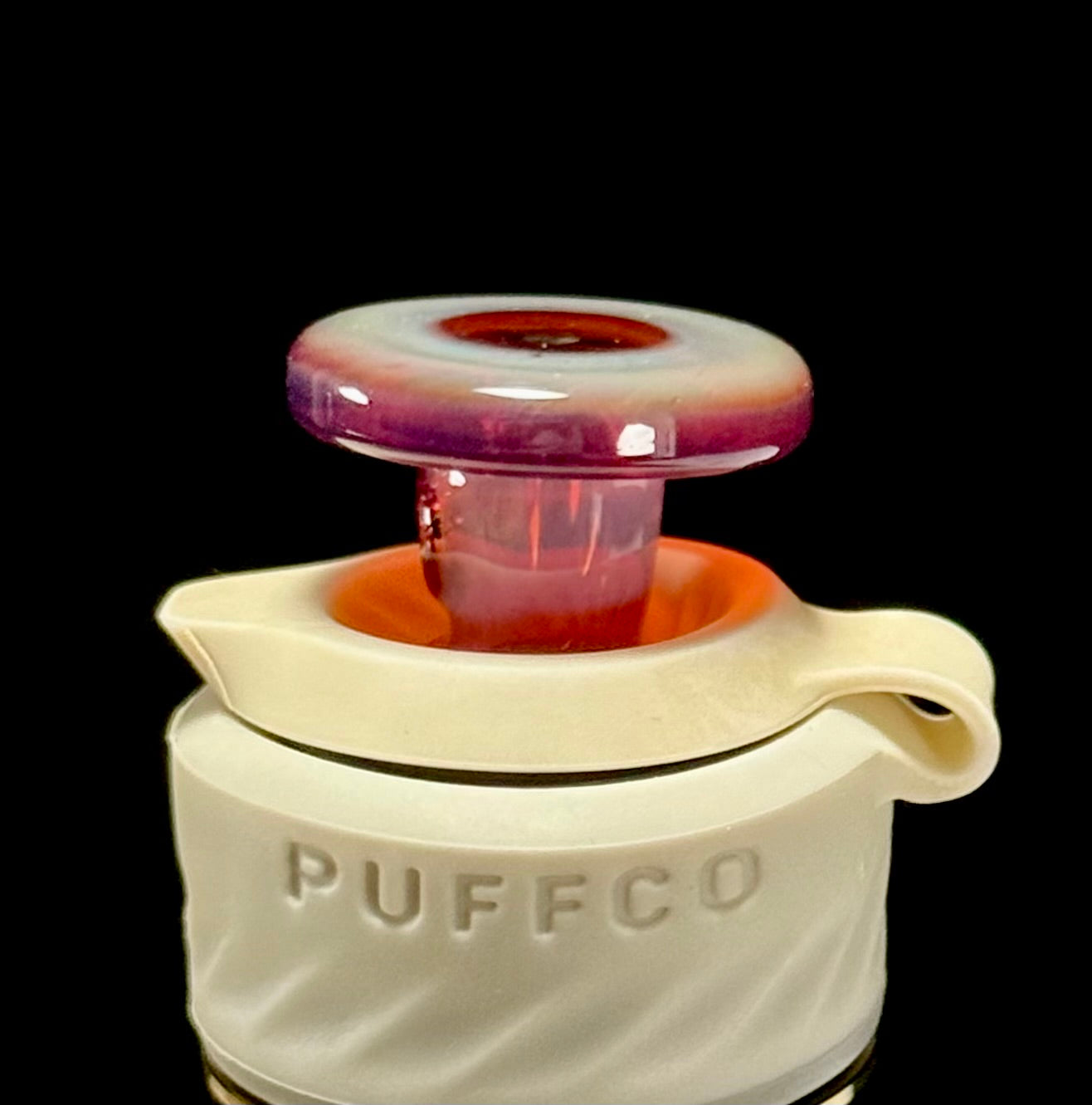 AJ Surf City Tubes Amber Purple Puffco Peak 3DXL Joystick Cap