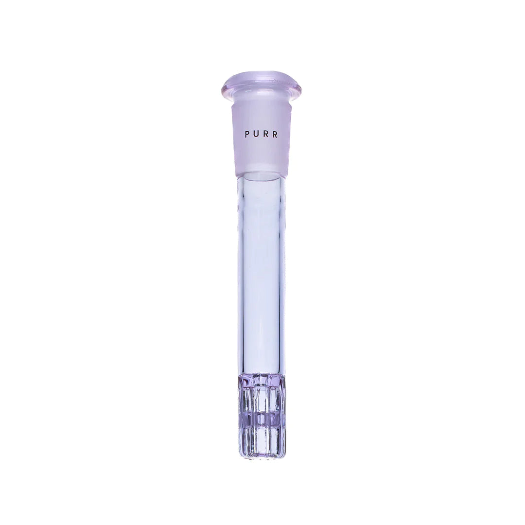 Purr Glass 14MM TO 18MM MATRIX LAVENDER GLASS DOWNSTEM 6”