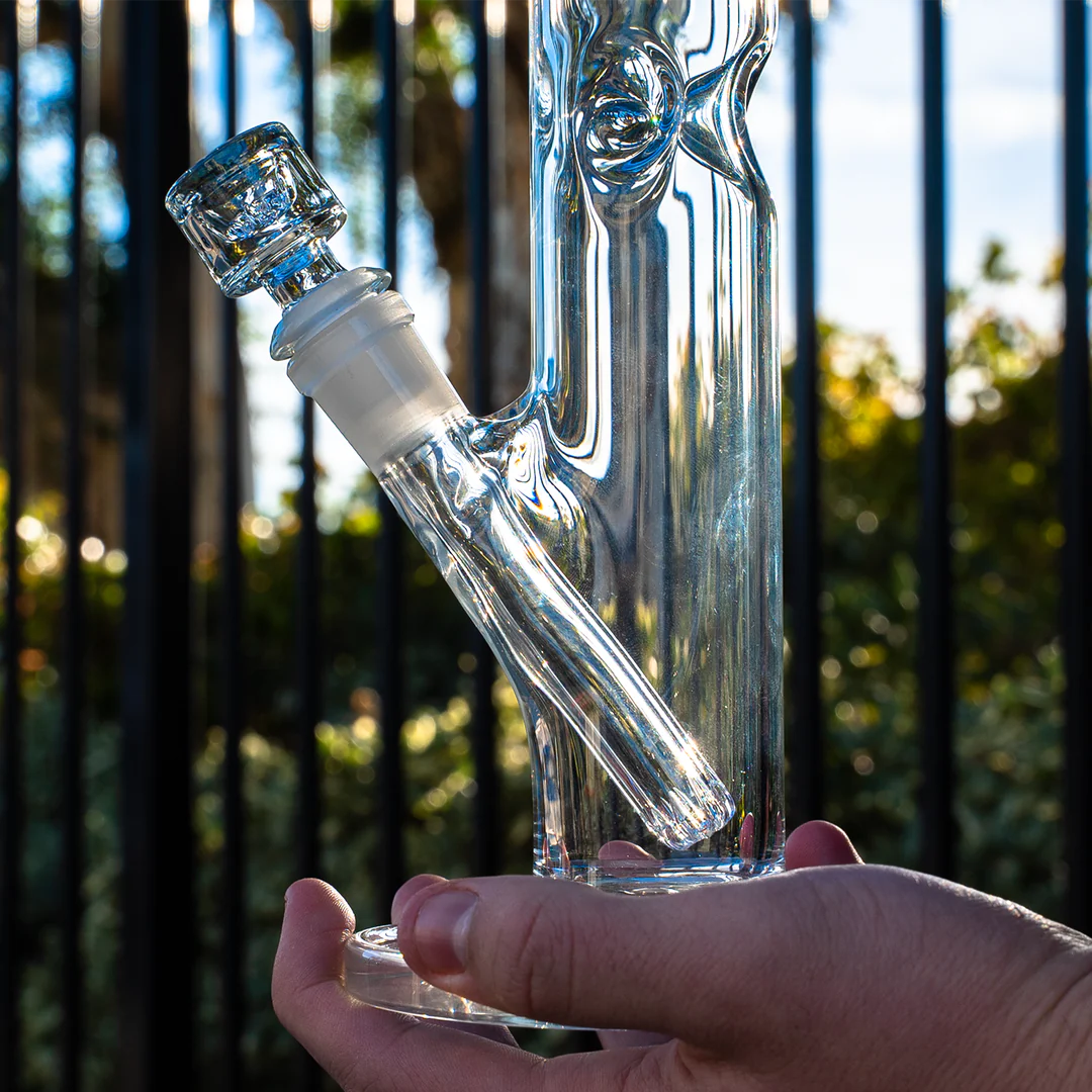 Purr Glass 14MM TO 18MM 12-SLIT GLASS DOWNSTEM 4 1/4”