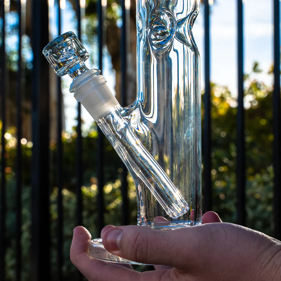 Purr Glass 14MM TO 18MM 12-SLIT GLASS DOWNSTEM 5.5”