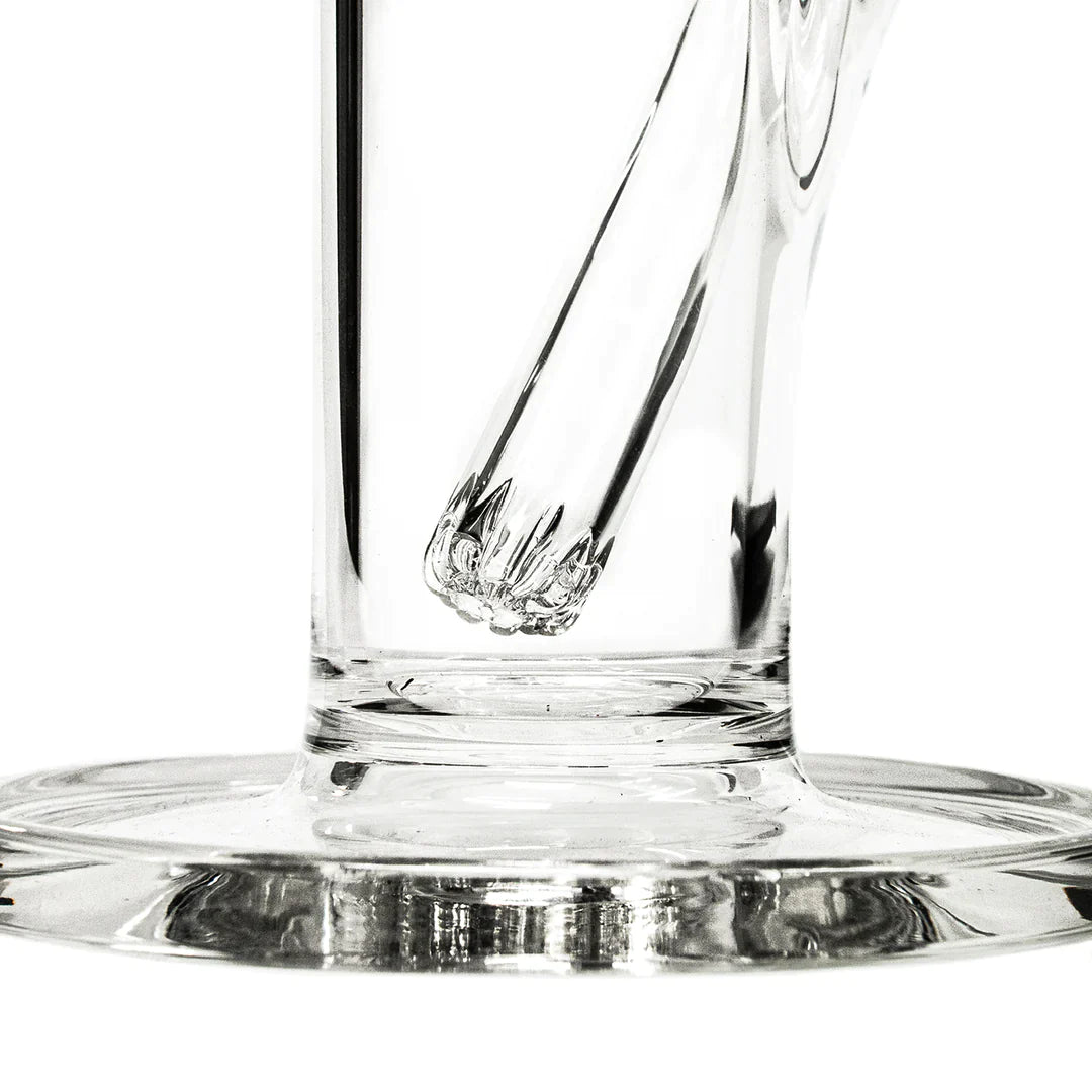 Purr Glass 14MM TO 18MM 12-SLIT GLASS DOWNSTEM 5.5”
