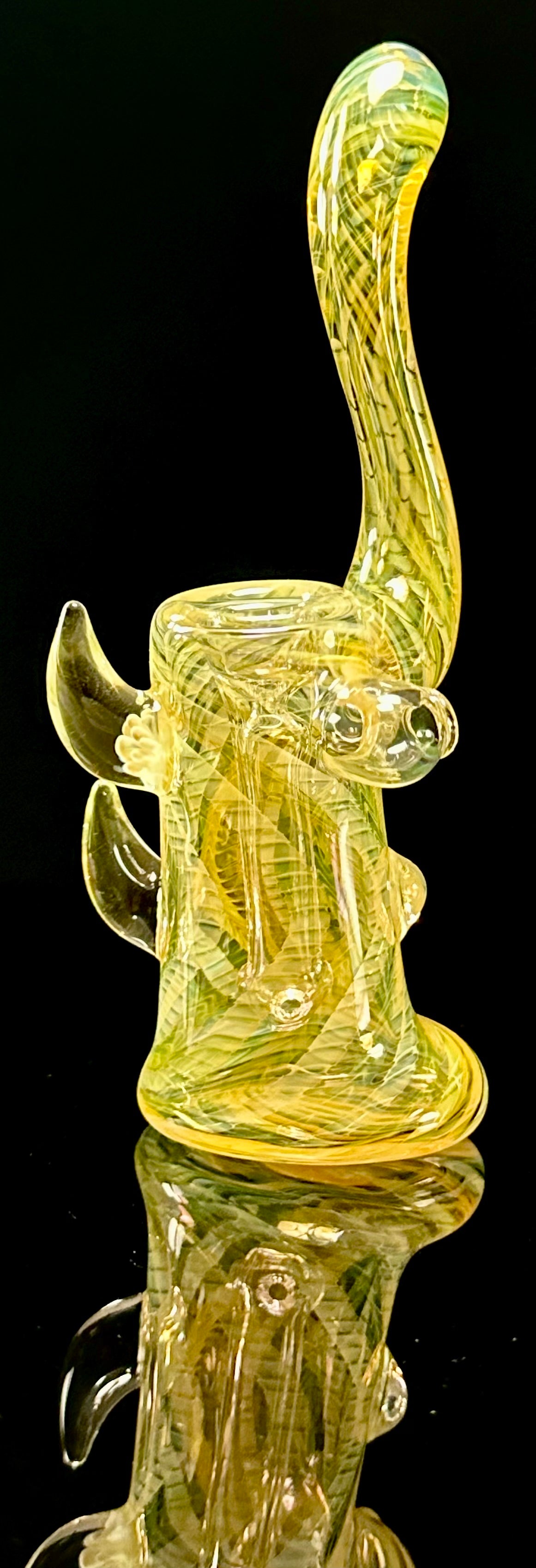 StressLess Glass Fully Fumed Bubbler Small