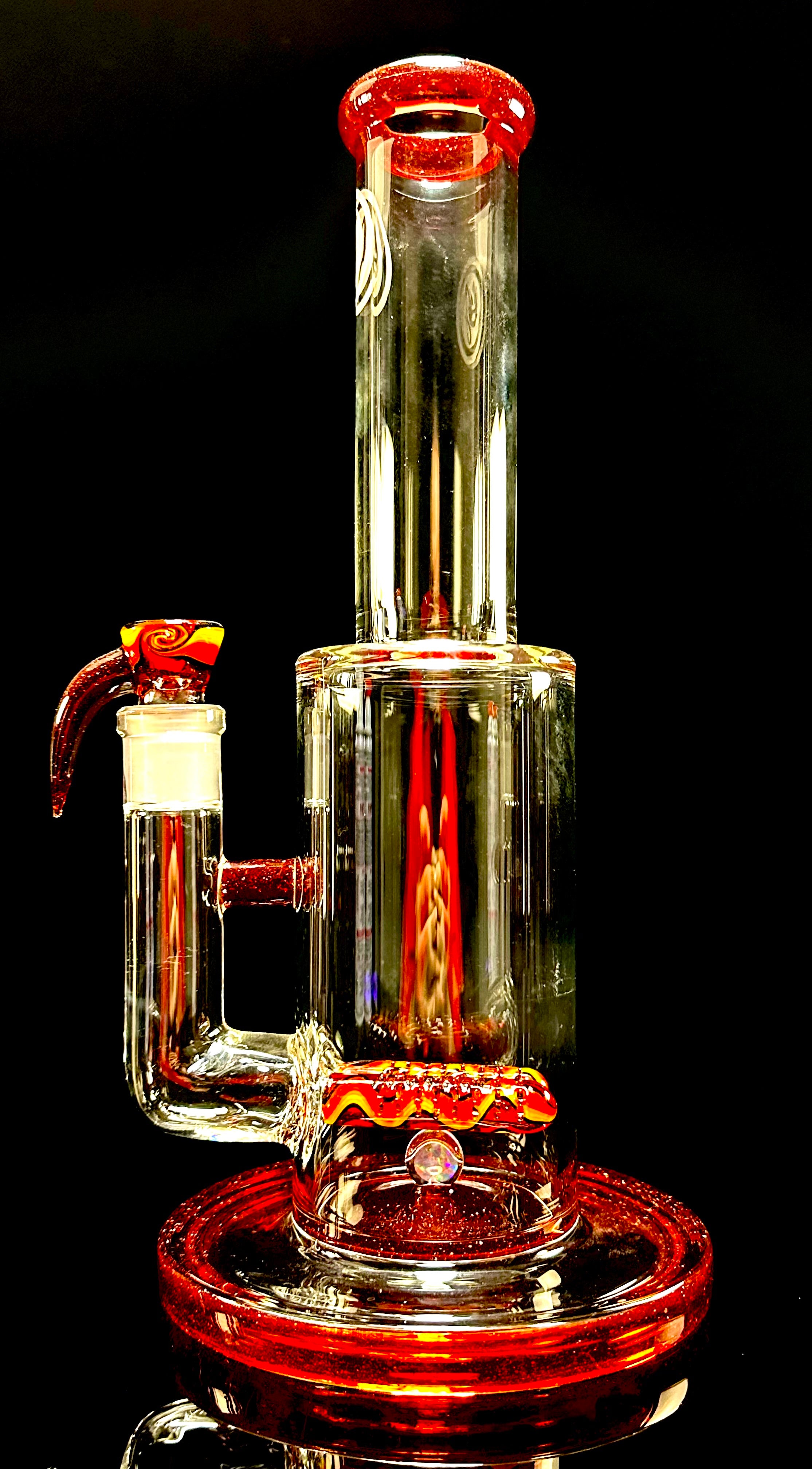 OJ Flame Red Blizzard Fire Wigwag w/ Red Blizzard Accents Double Grid 75mm can