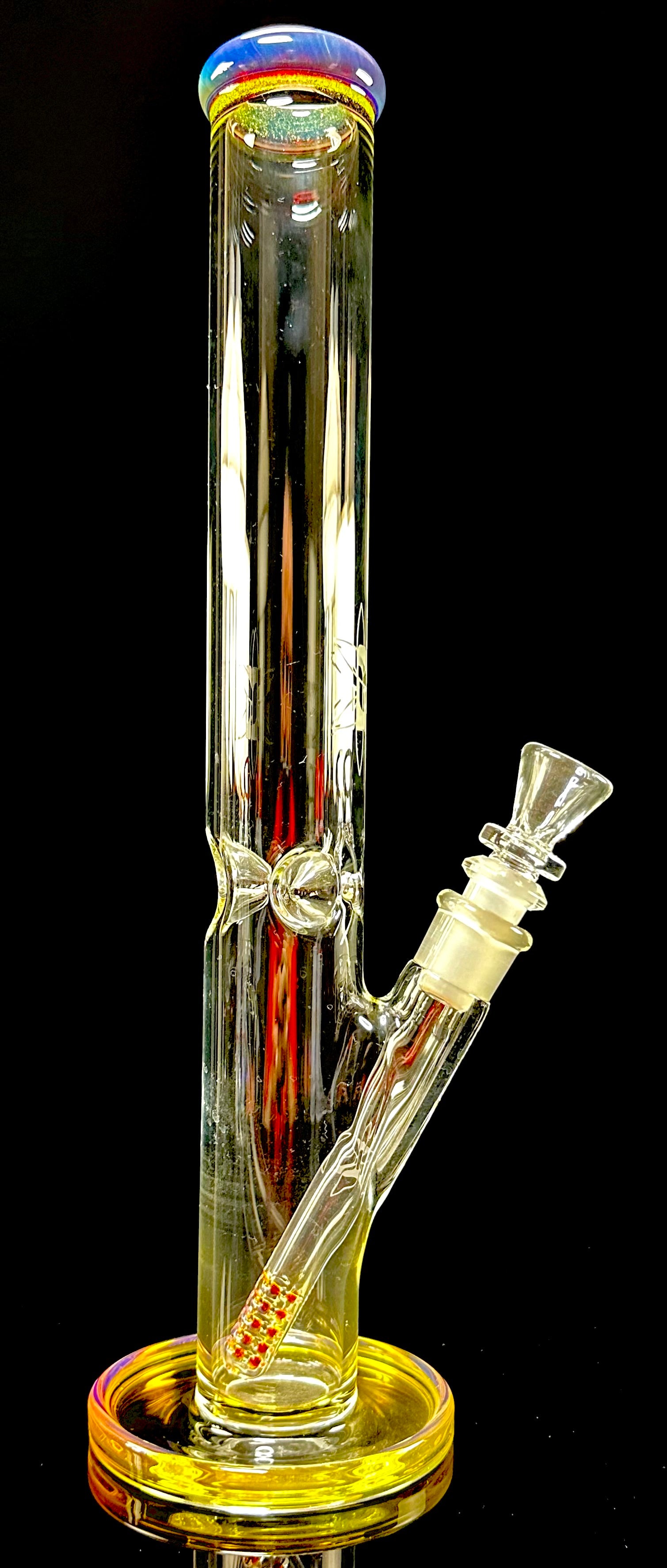 ILL Glass 14.5" 44x4 Amber Purple Tube