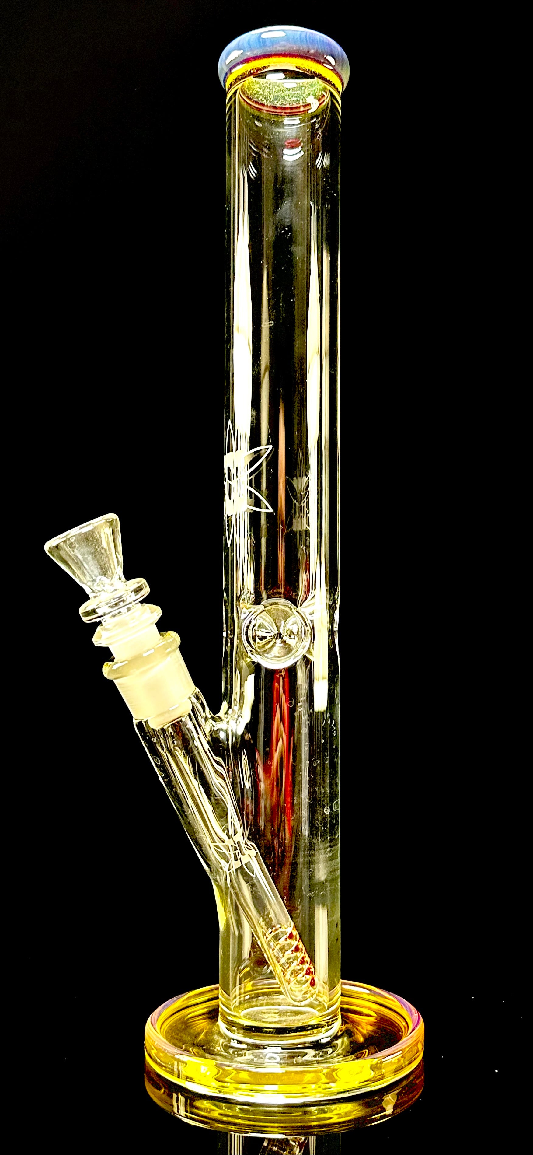 ILL Glass 14.5" 44x4 Amber Purple Tube