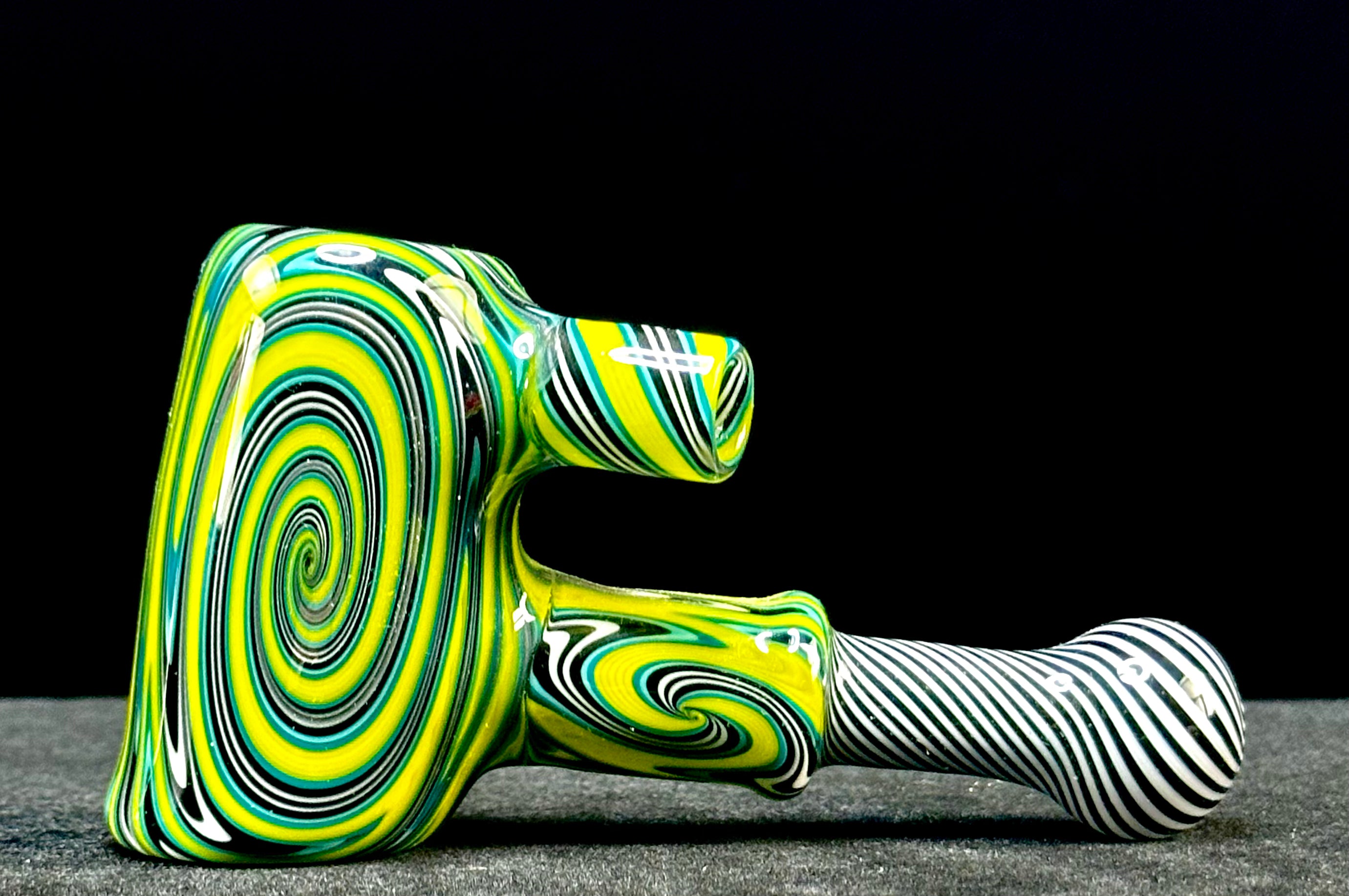 PA Jay Fully Worked Yellow Wig Wag Dry Hammer Spoon