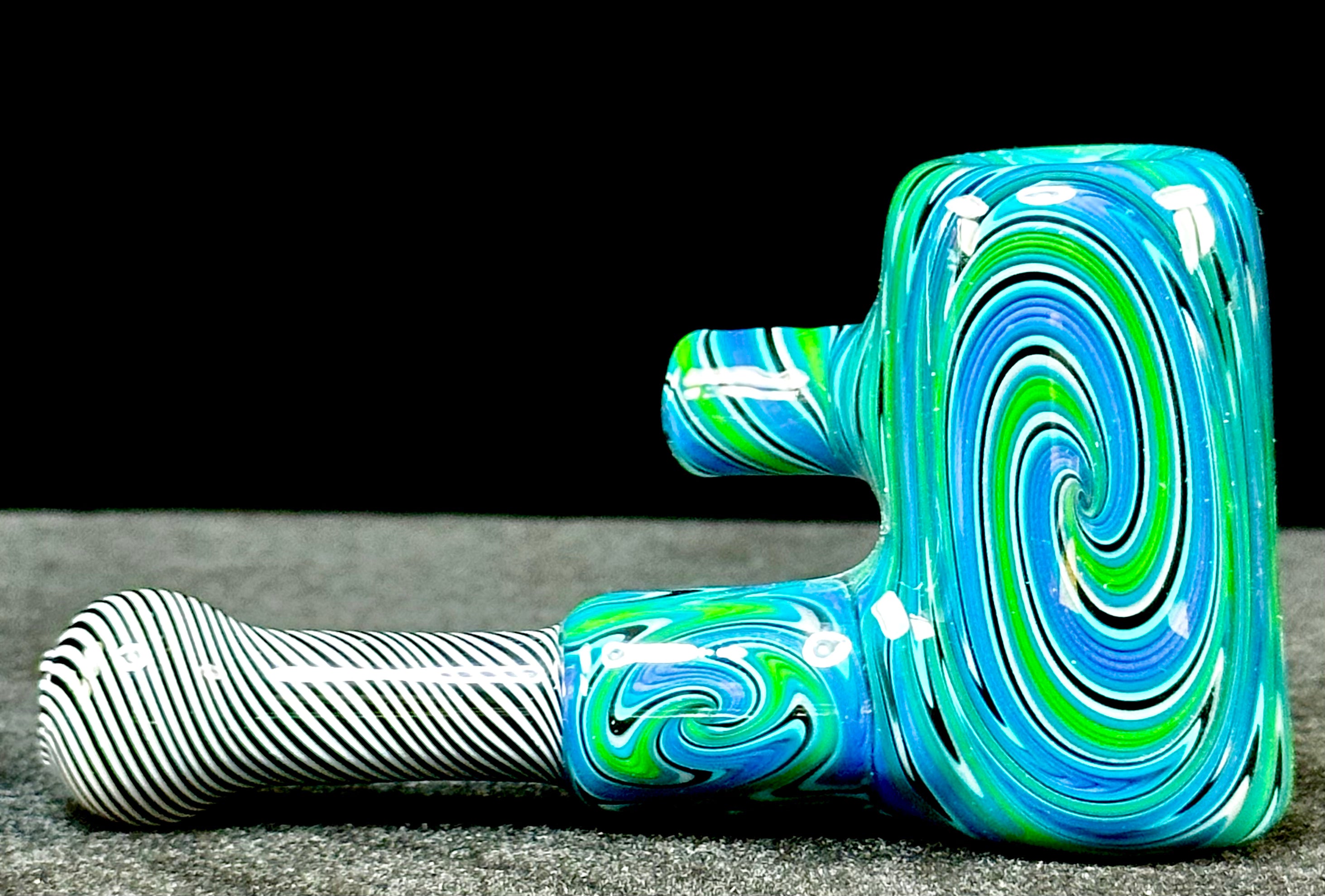 PA Jay Fully Worked Blue Dry Hammer Spoon