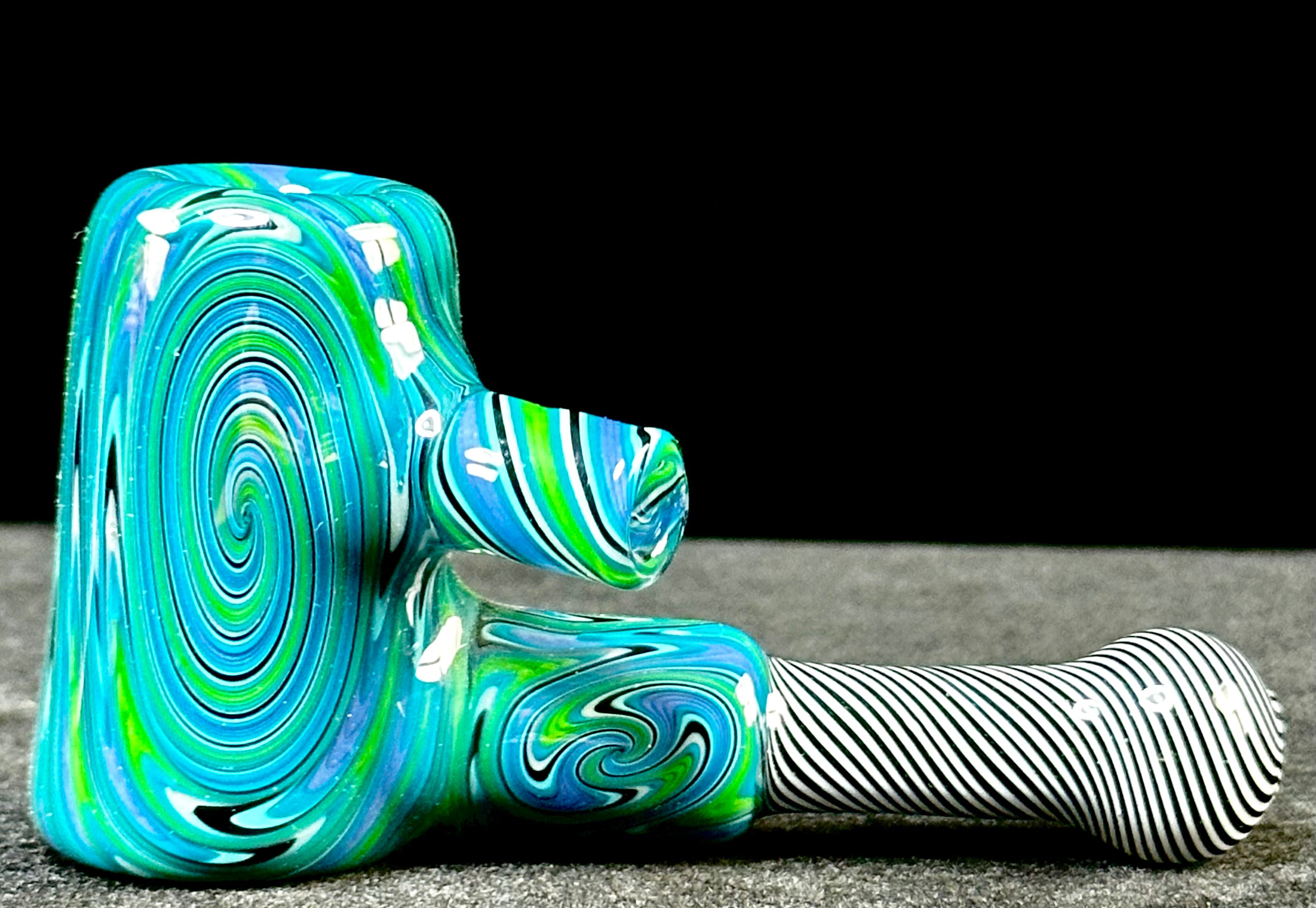 PA Jay Fully Worked Blue Dry Hammer Spoon