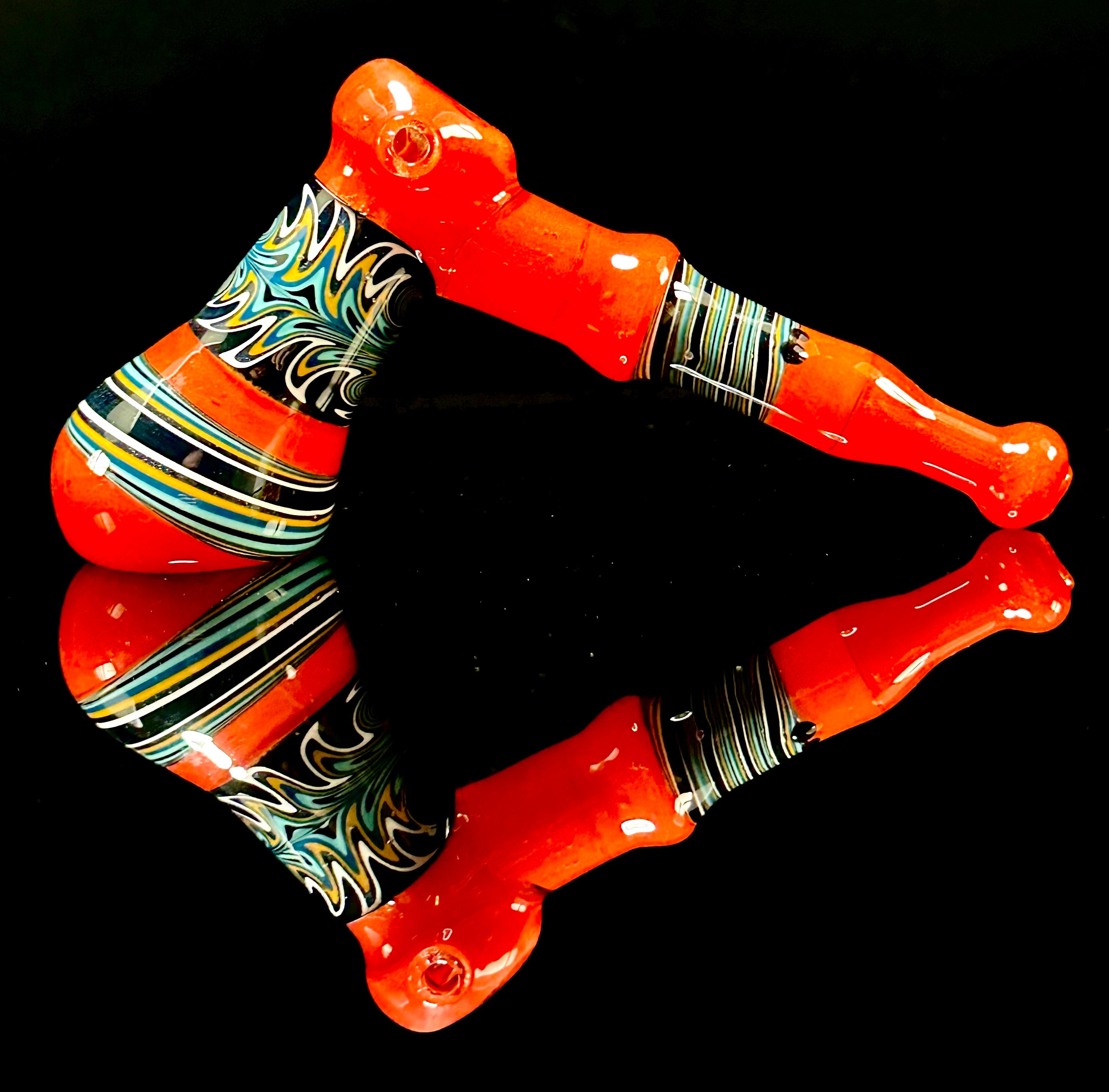 Jeff Green Red Wig Wag Hammer Bubbler