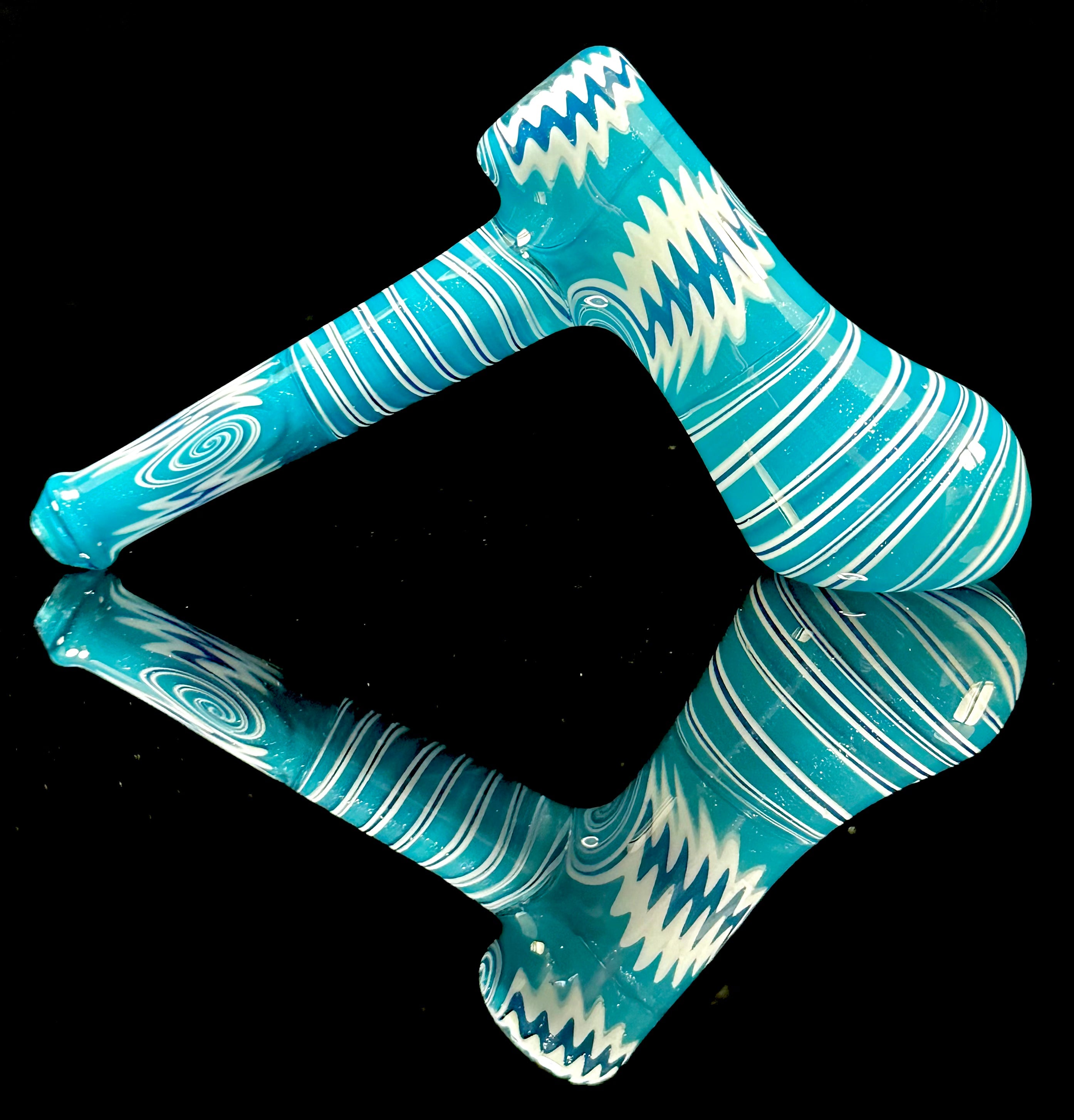 Jeff Green Blue Wig Wag Hammer Bubbler