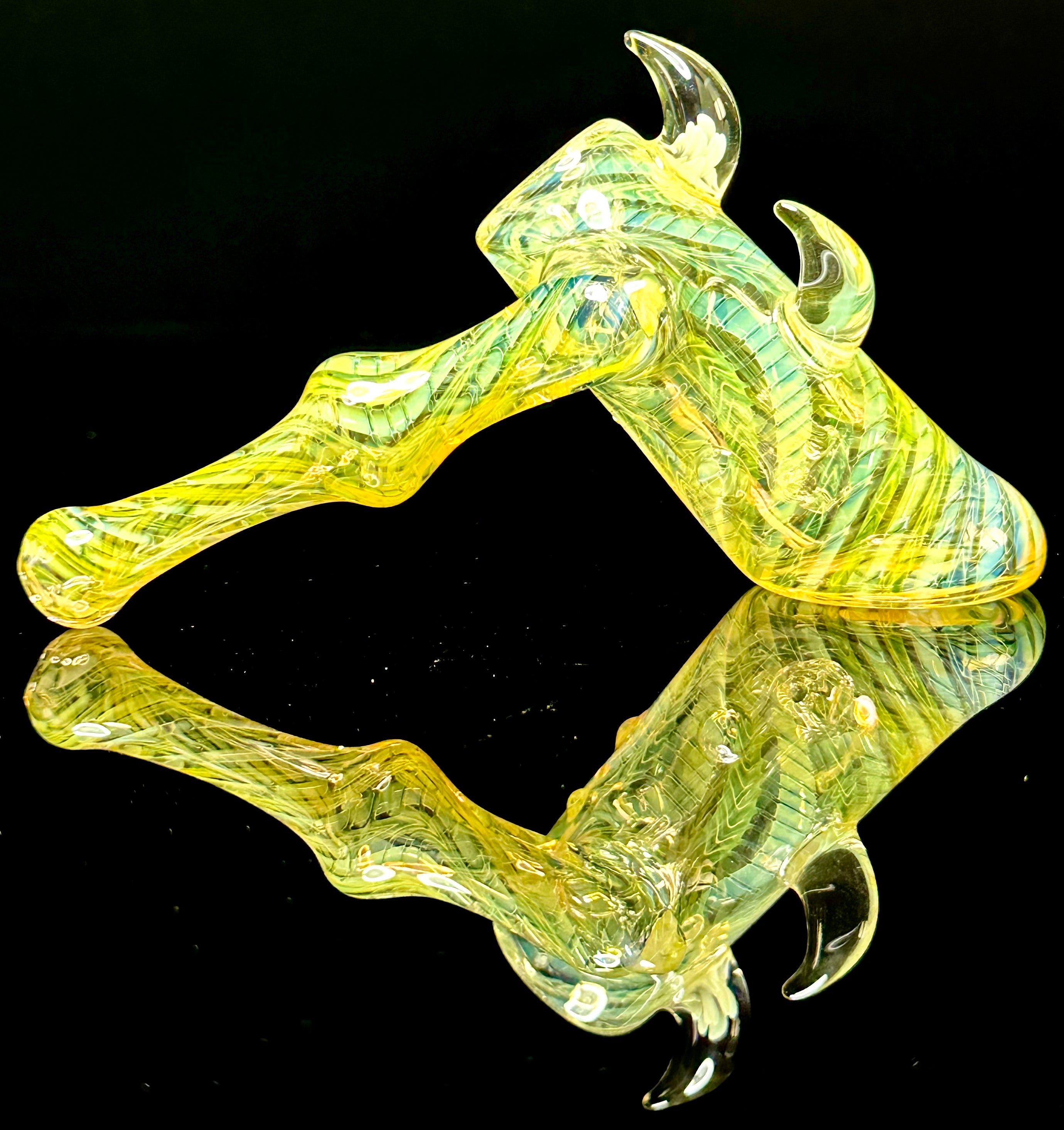 StressLess Glass Fully Fumed Side-Car Bubbler