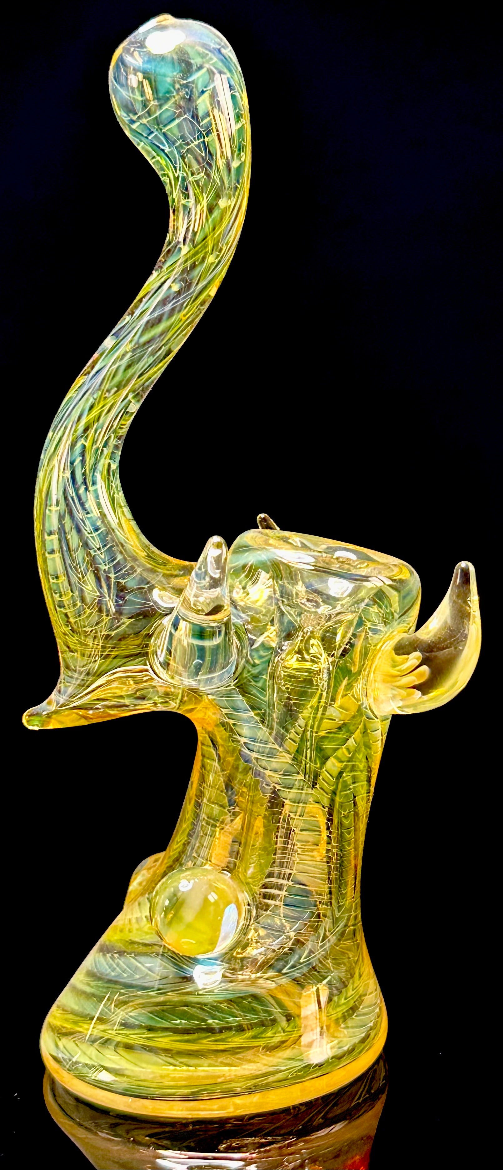 StressLess Glass Fully Fumed Bubbler Large