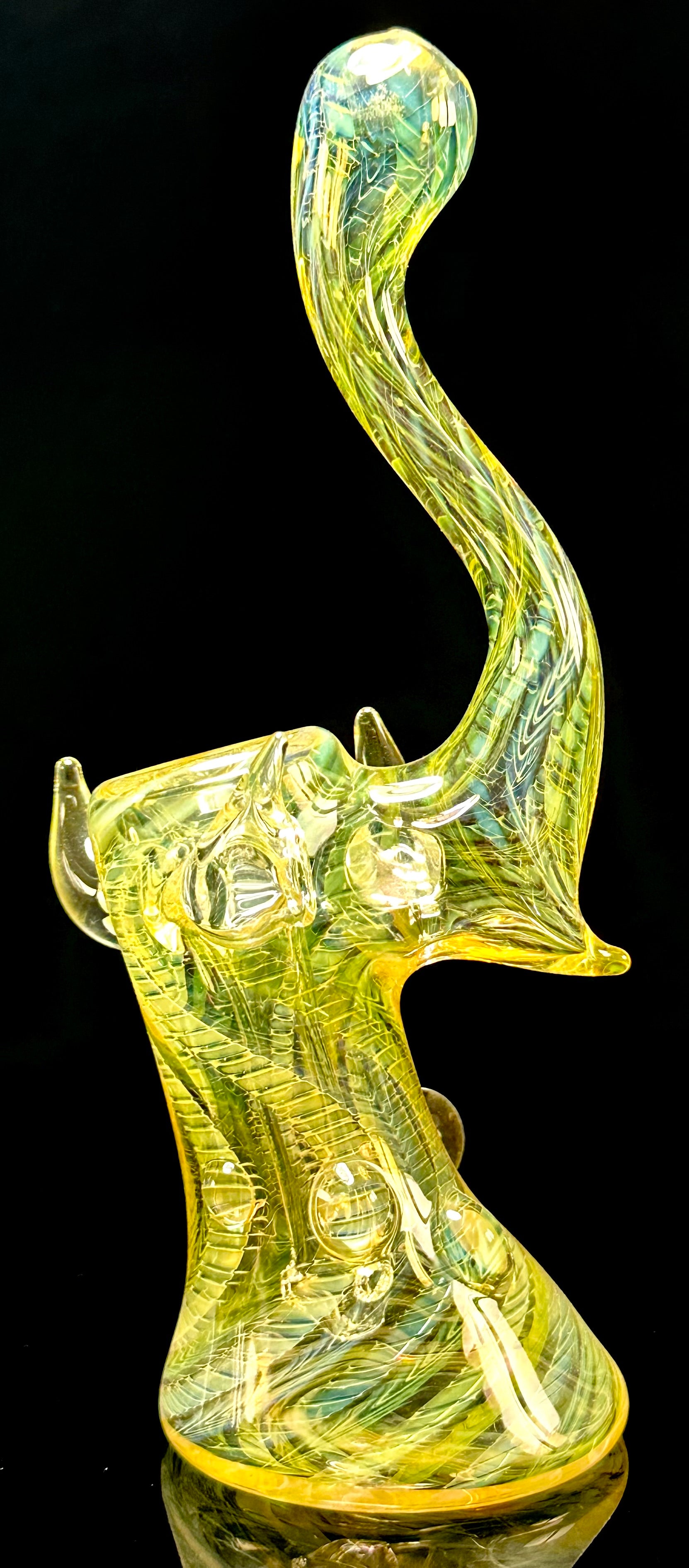 StressLess Glass Fully Fumed Bubbler Large