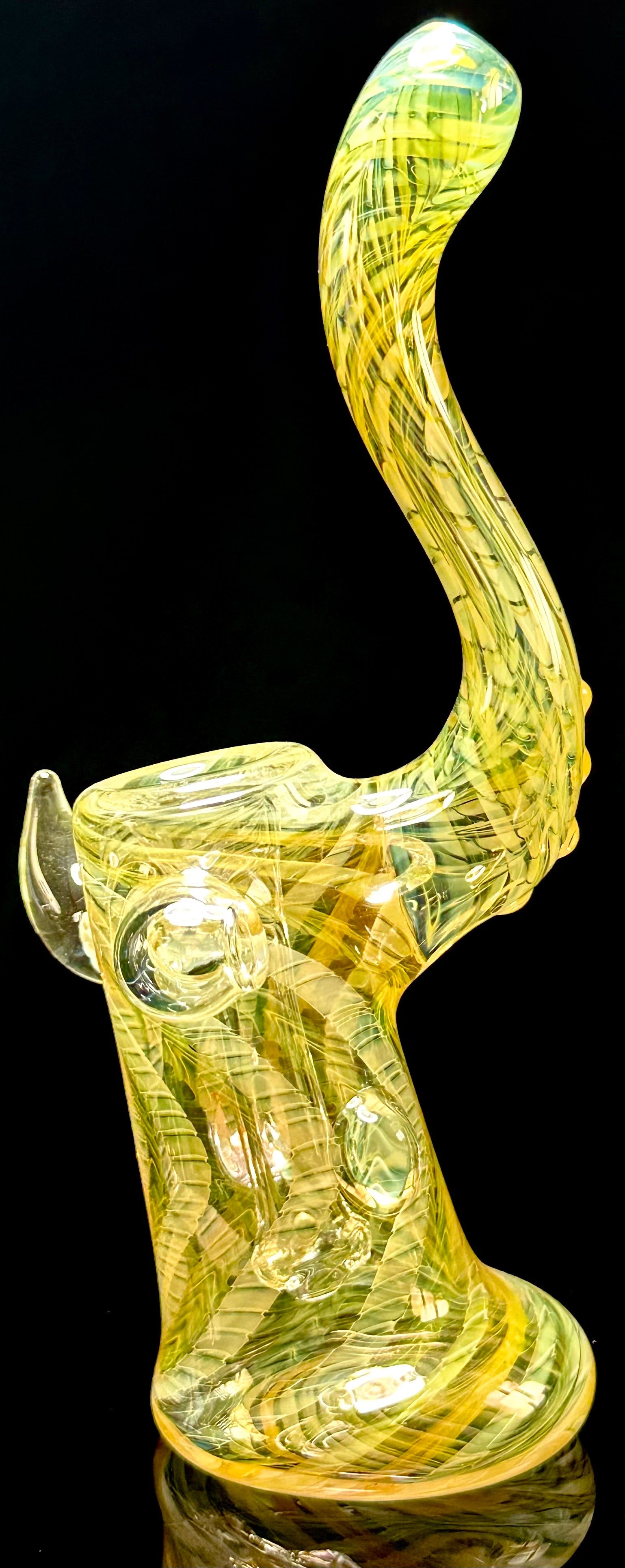 StressLess Glass Fully Fumed Bubbler Small