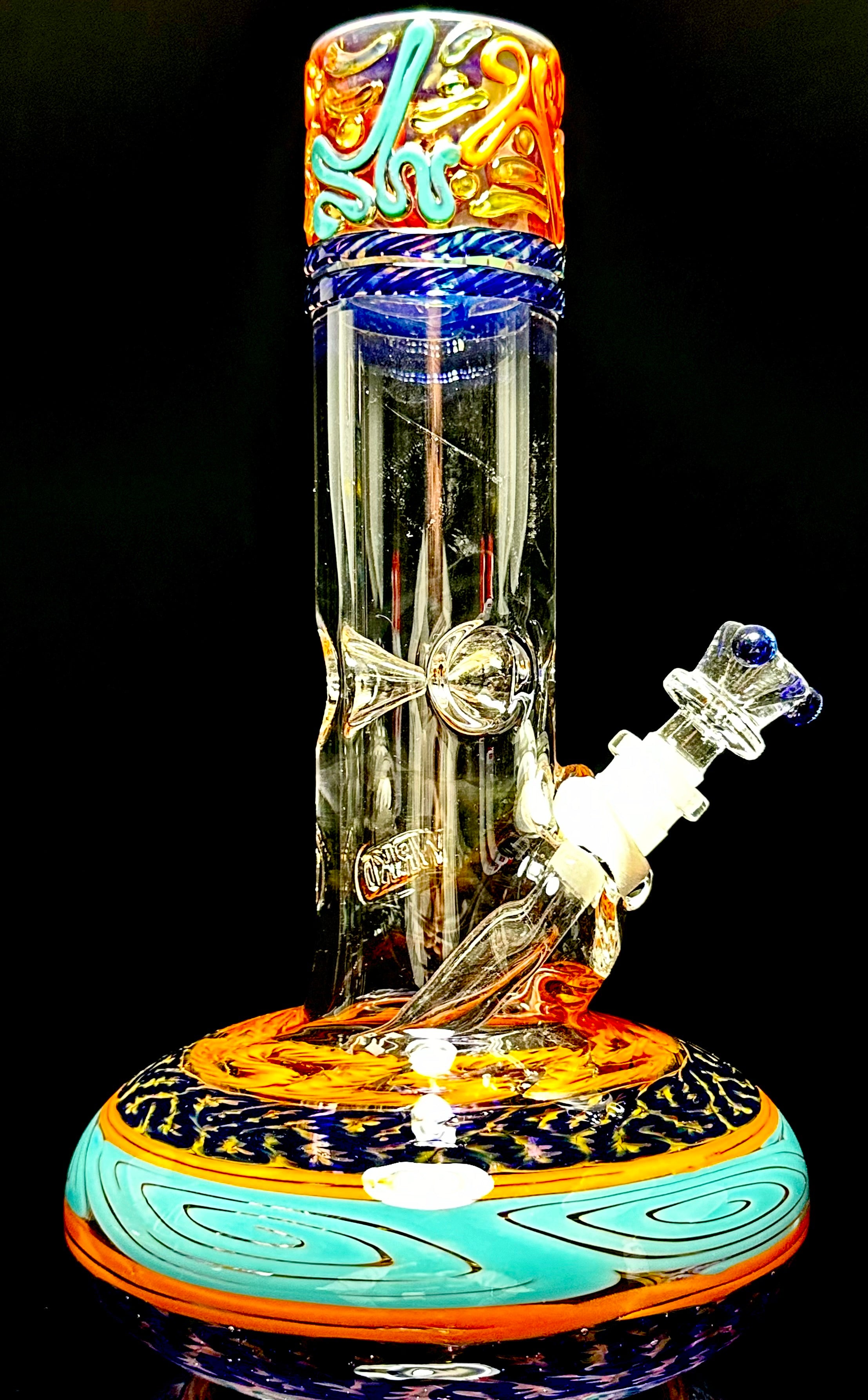 HVY Glass 50mm Fumed & WRKD Bubble Bottom Tube