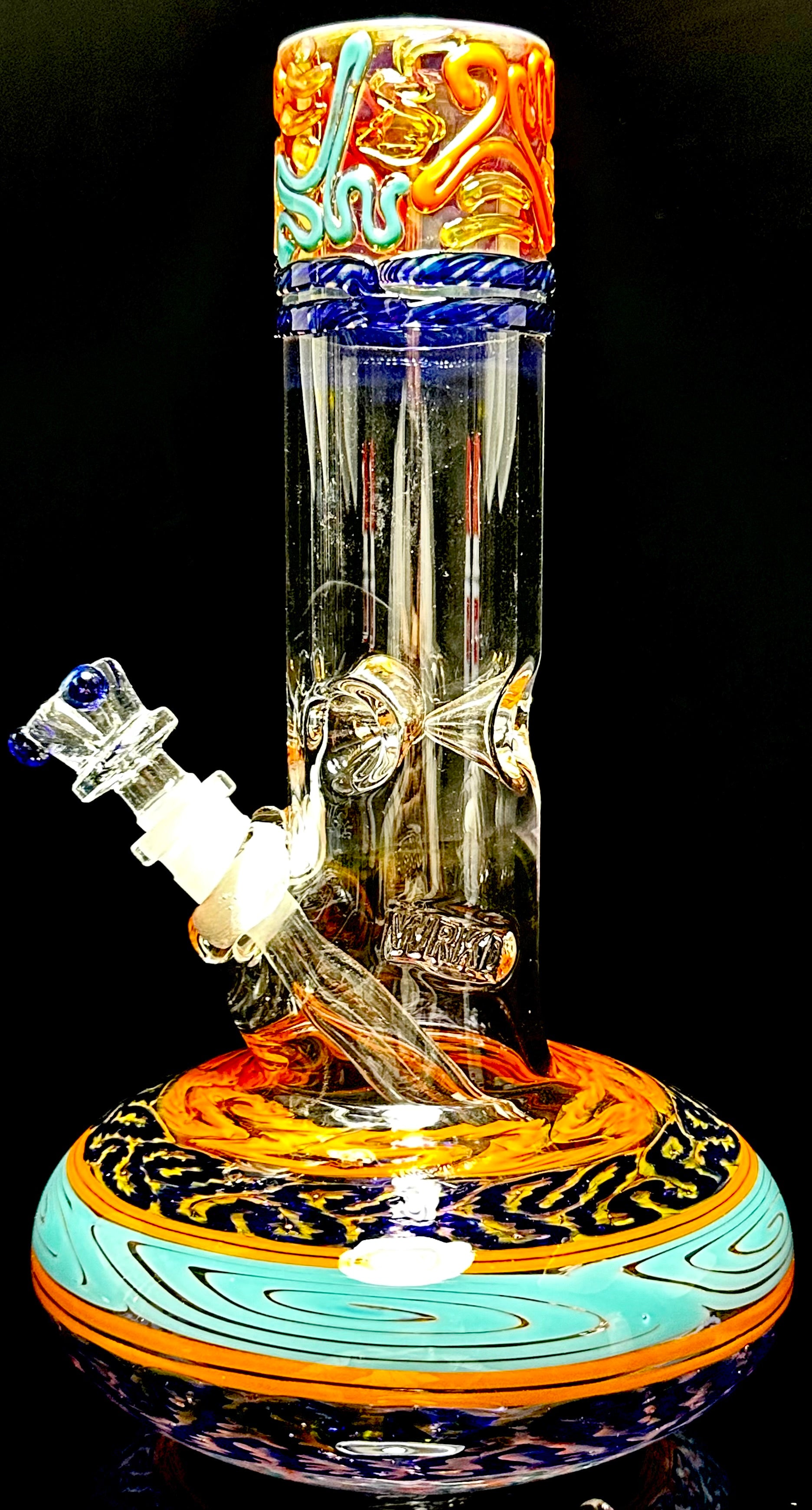 HVY Glass 50mm Fumed & WRKD Bubble Bottom Tube