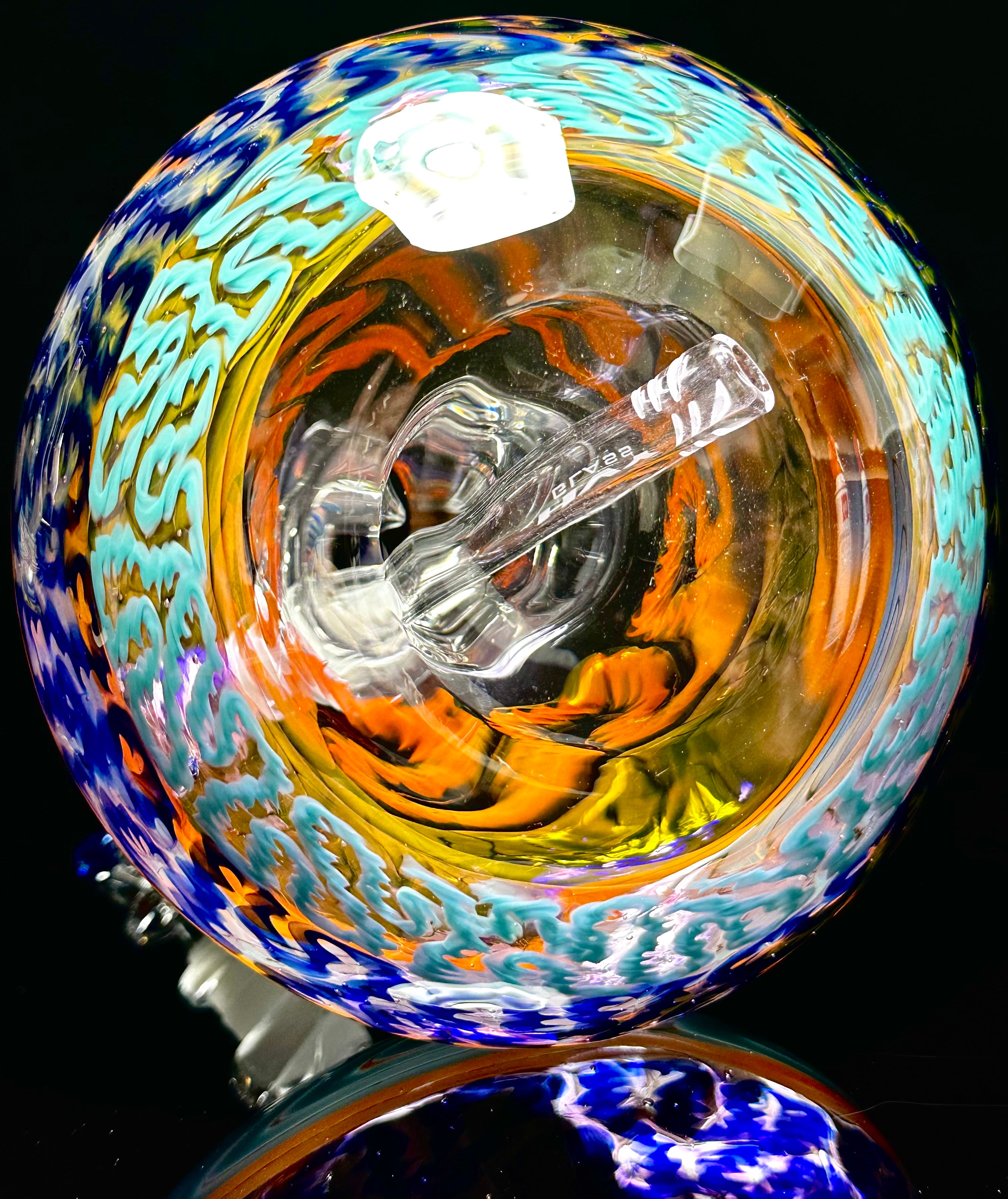 HVY Glass 50mm Fumed & WRKD Bubble Bottom Tube