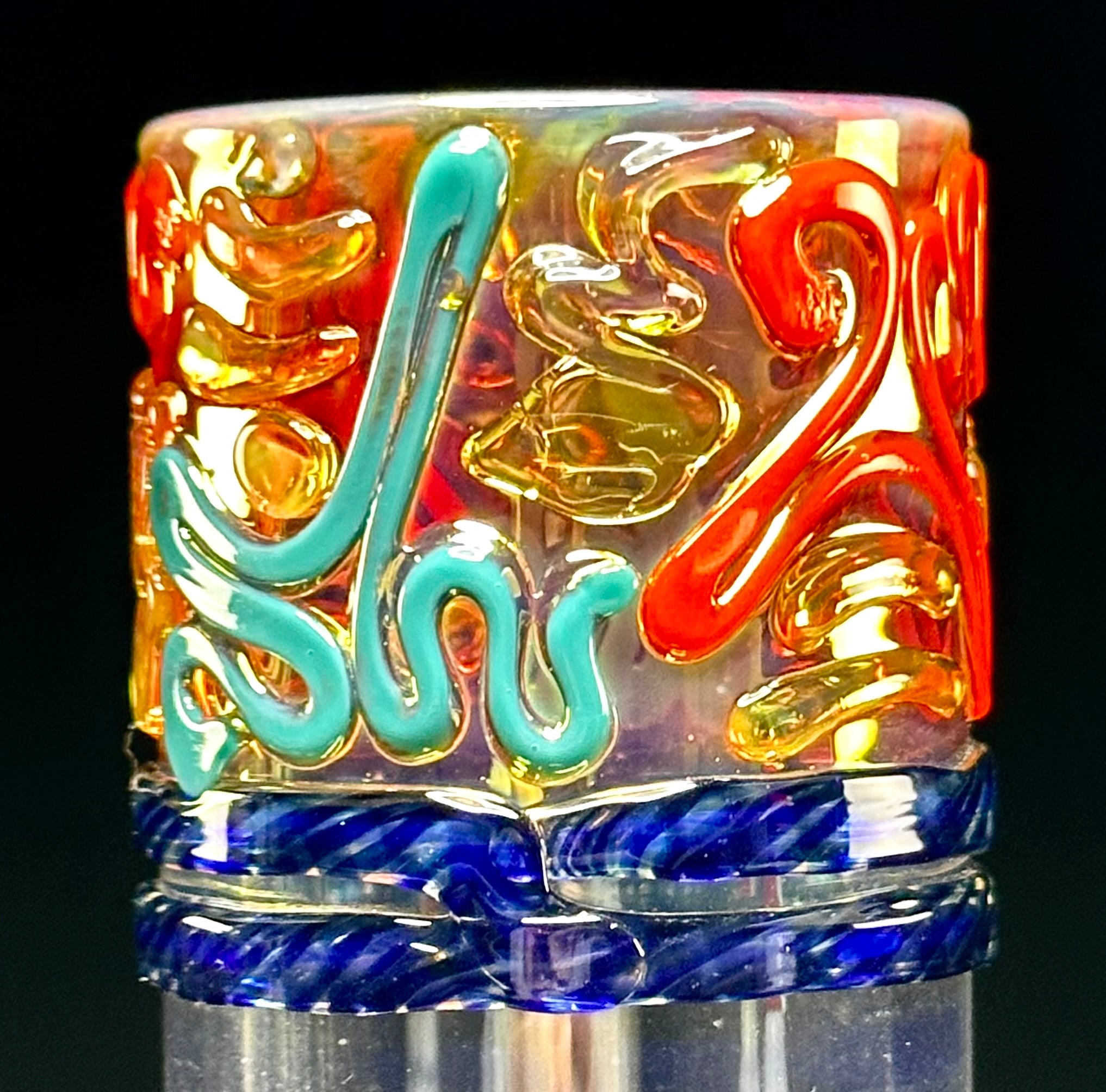 HVY Glass 50mm Fumed & WRKD Bubble Bottom Tube