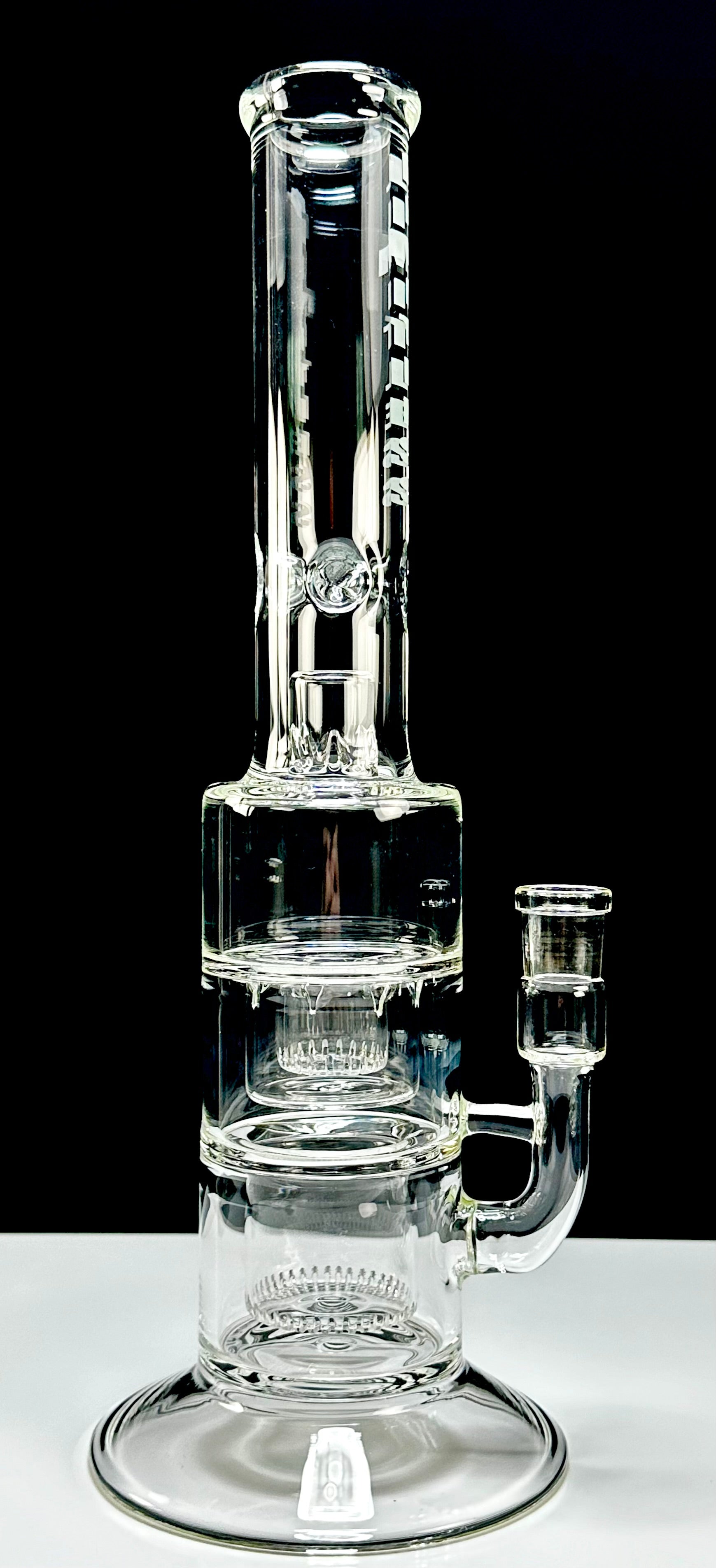 LIMITLESS GLASS DOUBLE SHOWERHEAD TUBE