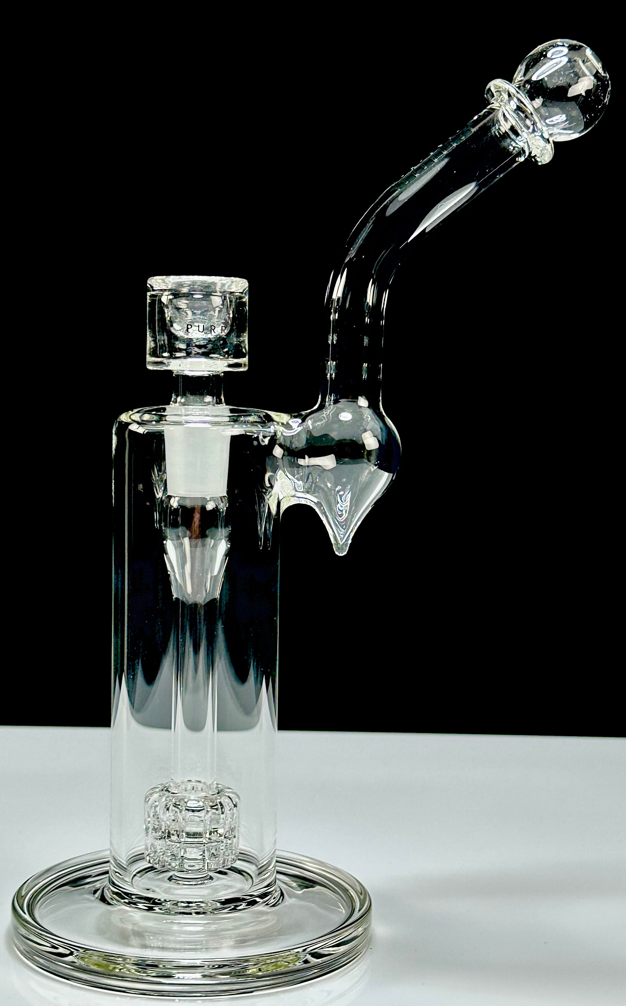 Purr Glass 14mm Matrix Bubbler w/ Upgraded Slide