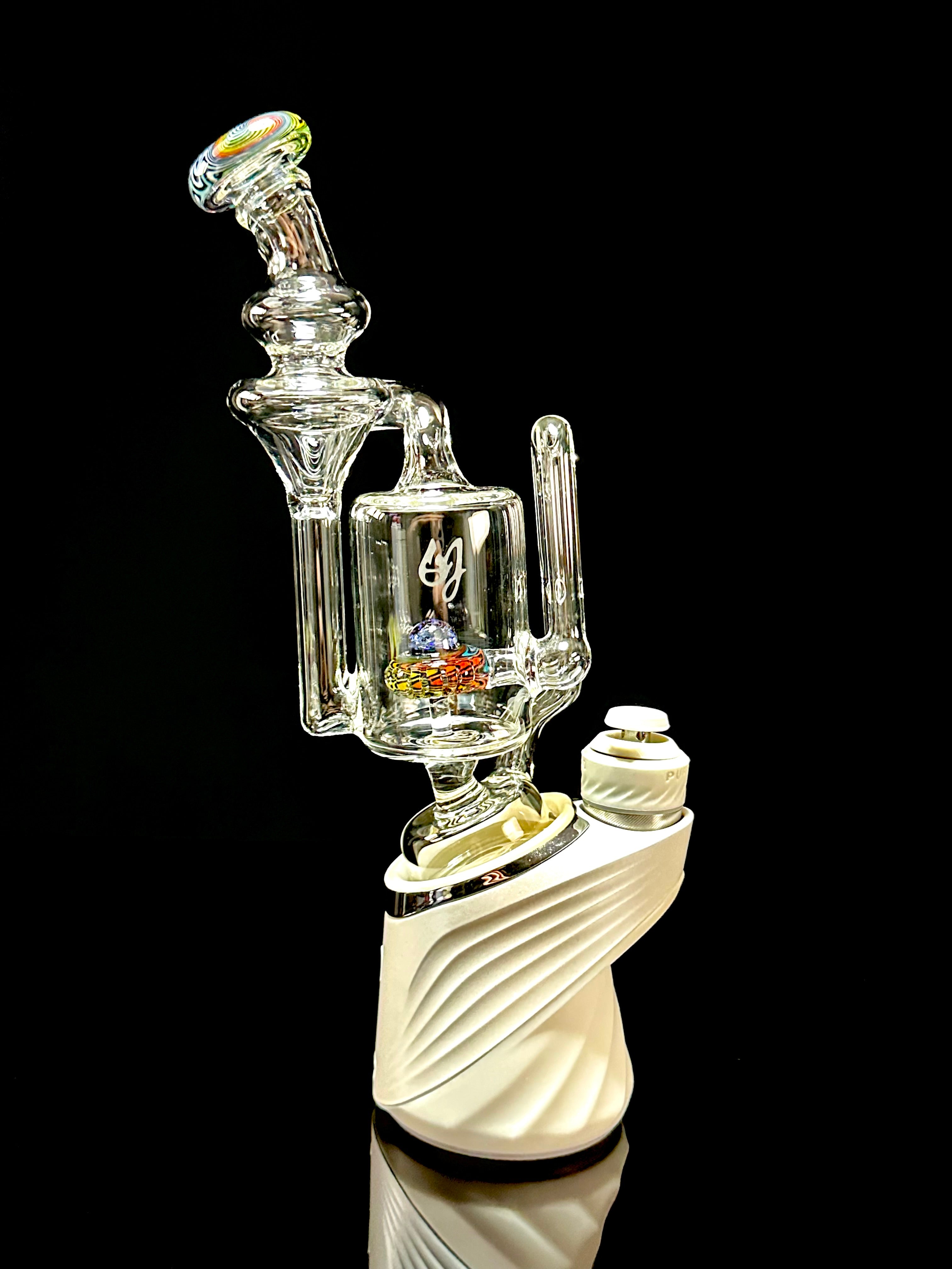 OJ Flame Puffco Peak Wigwag Recycler Top