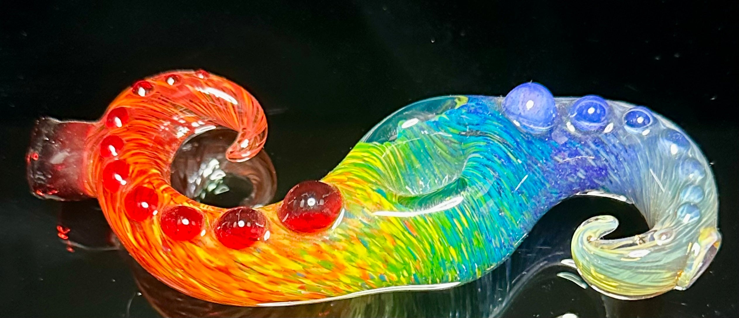 Future Glass Art Curl Spoon Full Color