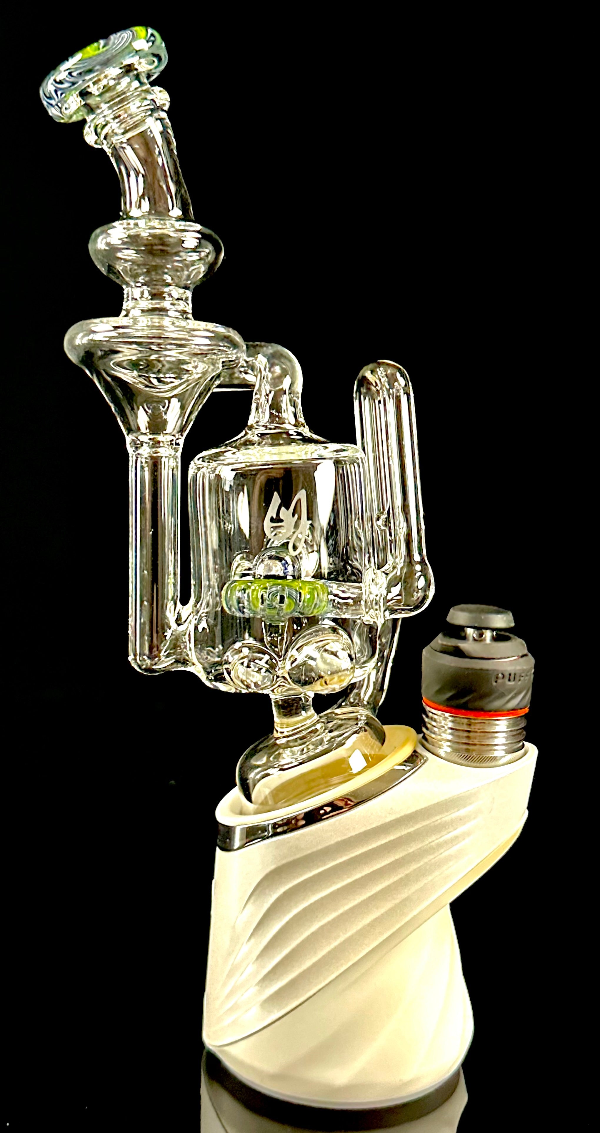 OJ Flame Puffco Peak Wigwag Recycler Top