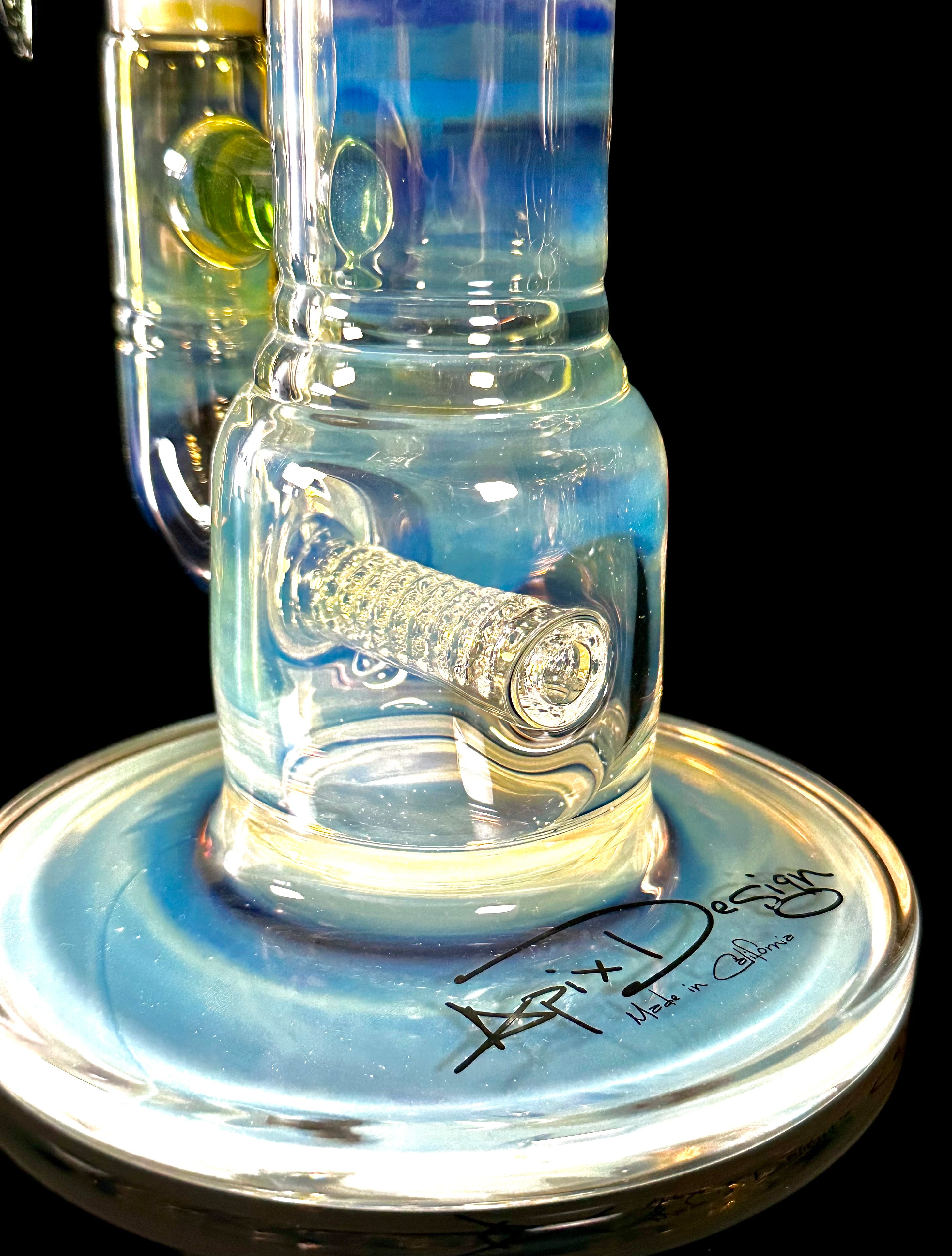 Apix Design Fumed Tropical Green King Stemline W/ Matching Slide