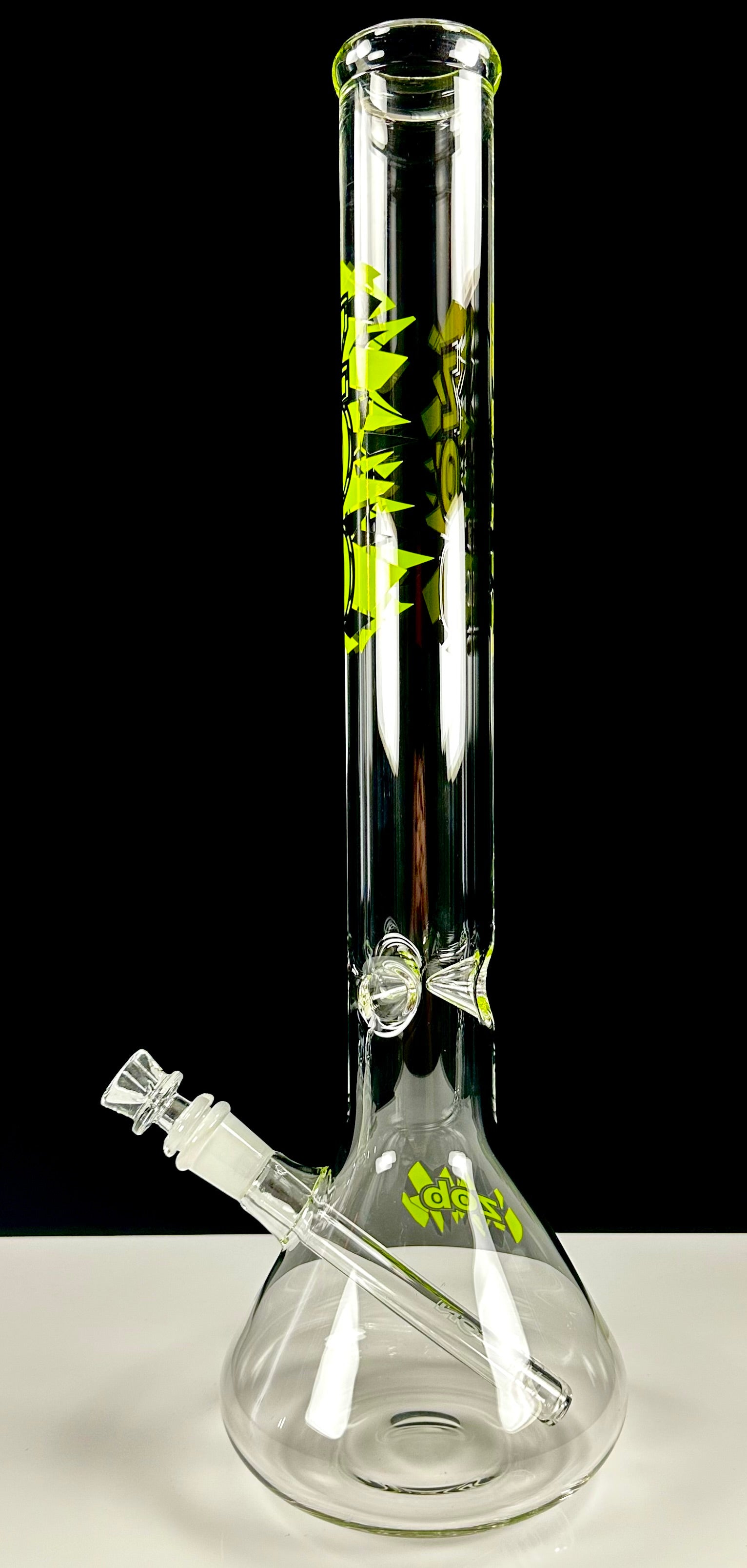 Zob 18 inch OG Beaker Neon Green & Black Label