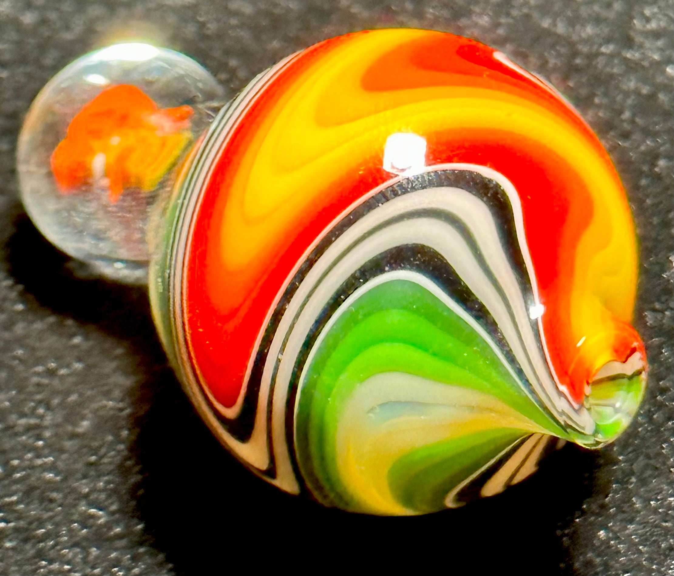 Ben Birney Linetube Wig Wag Carb Cap w- Millie Rasta, Black & White Stripe