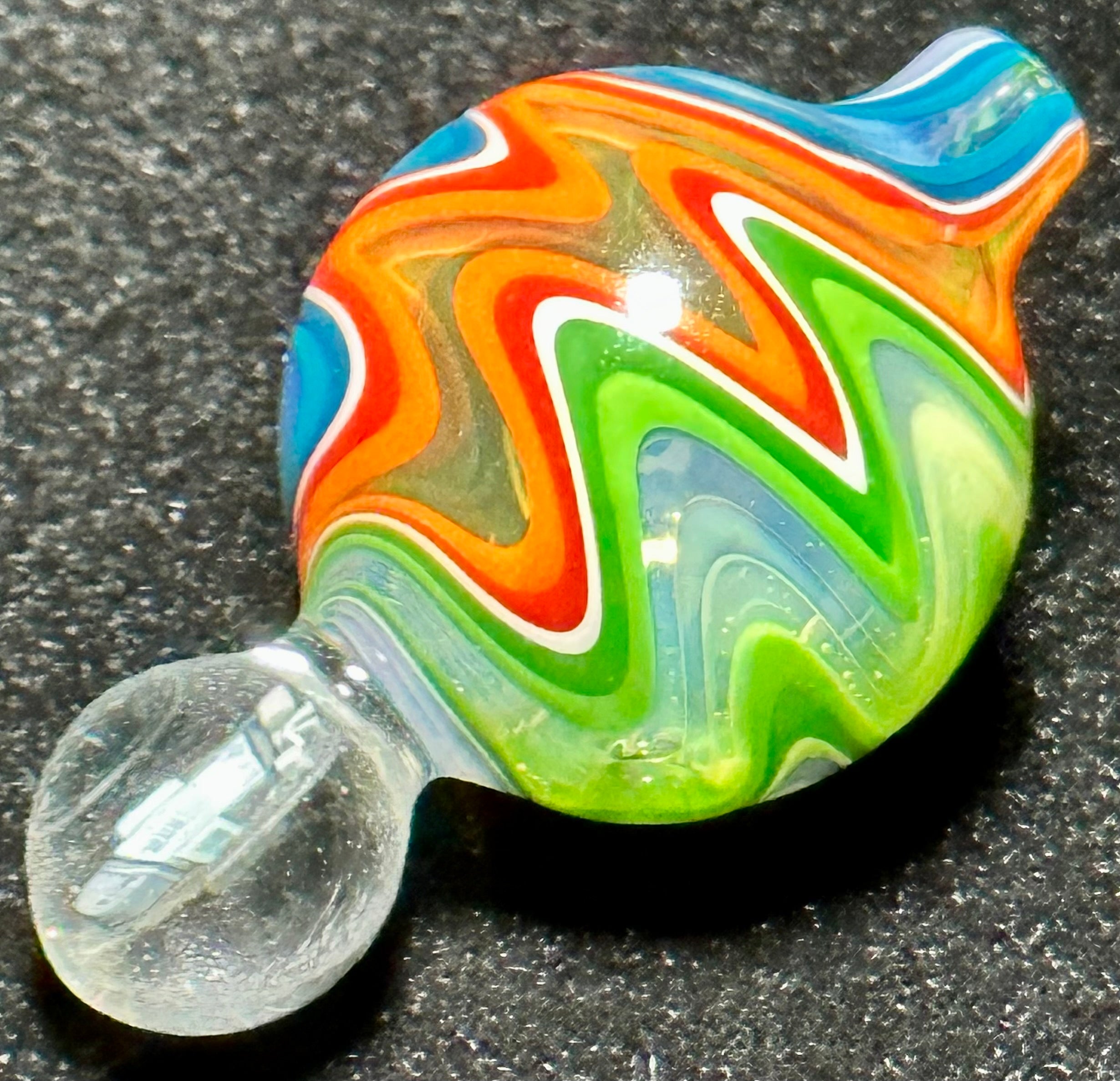 Future Glass Art Linework Wig Wag Carb Cap with R2-D2 Millie