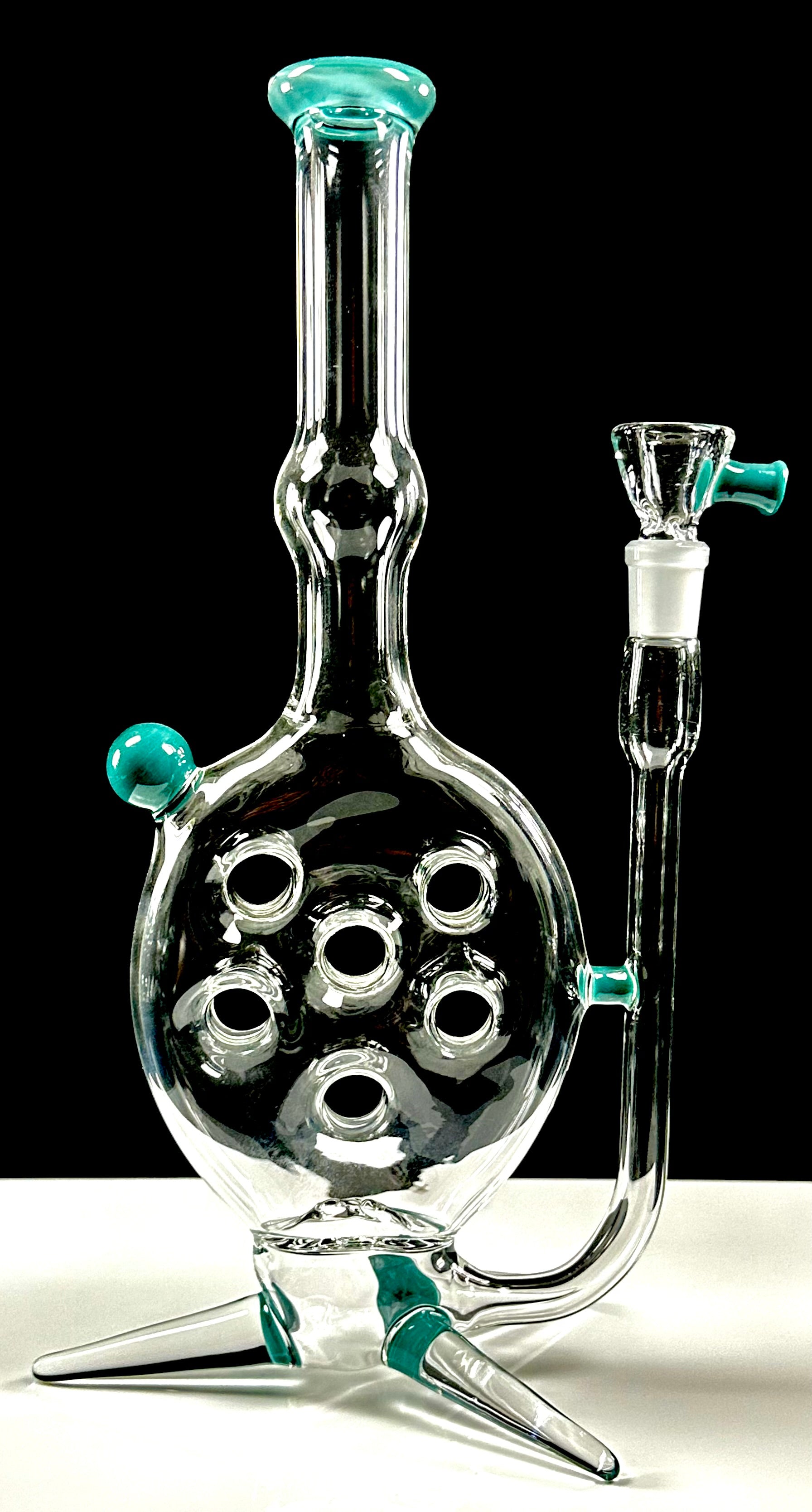 Dippy Glass Swiss Perc Blue