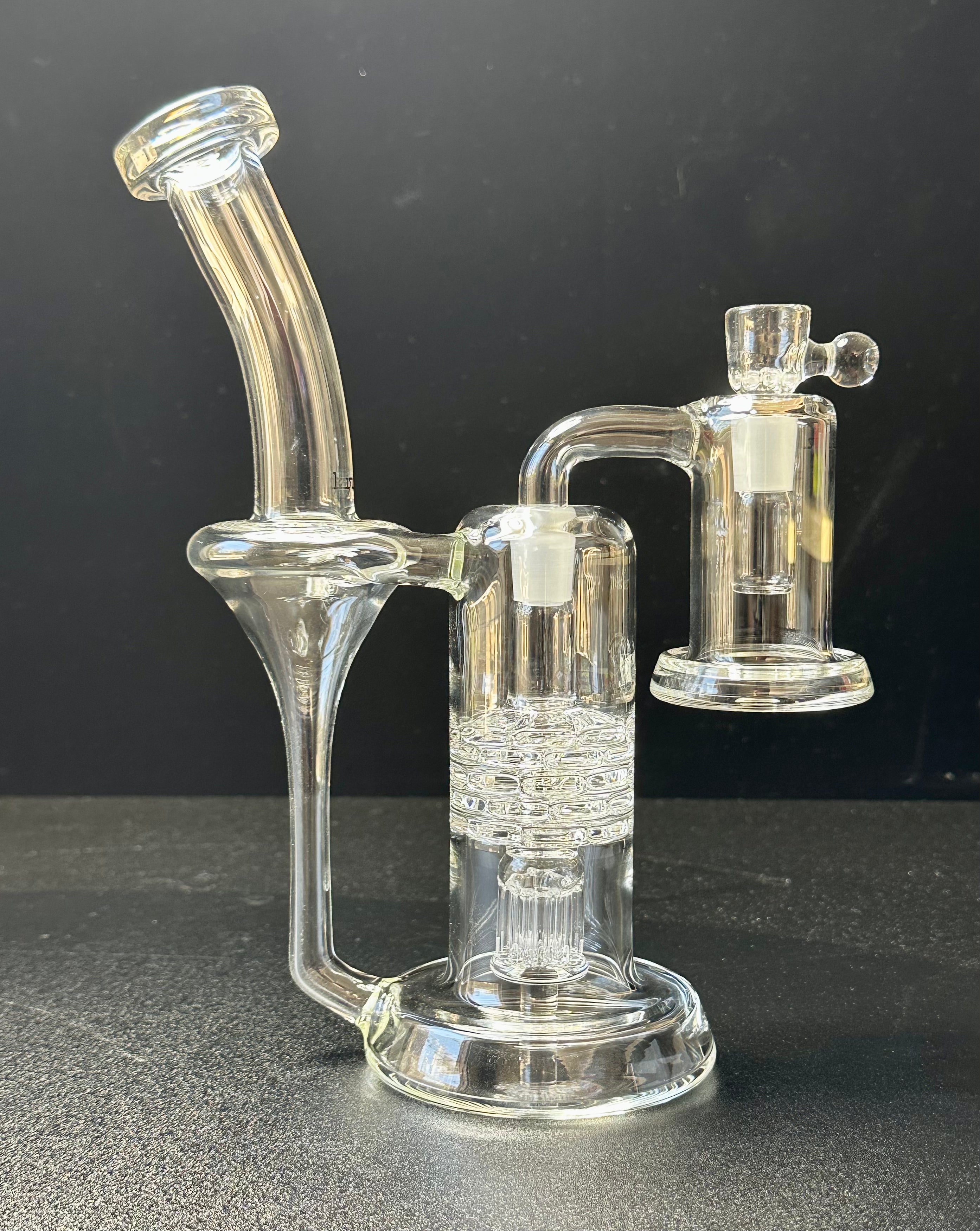 Leisure Glass Brickstack Recycler 14mm w/ dry catcher & Slide