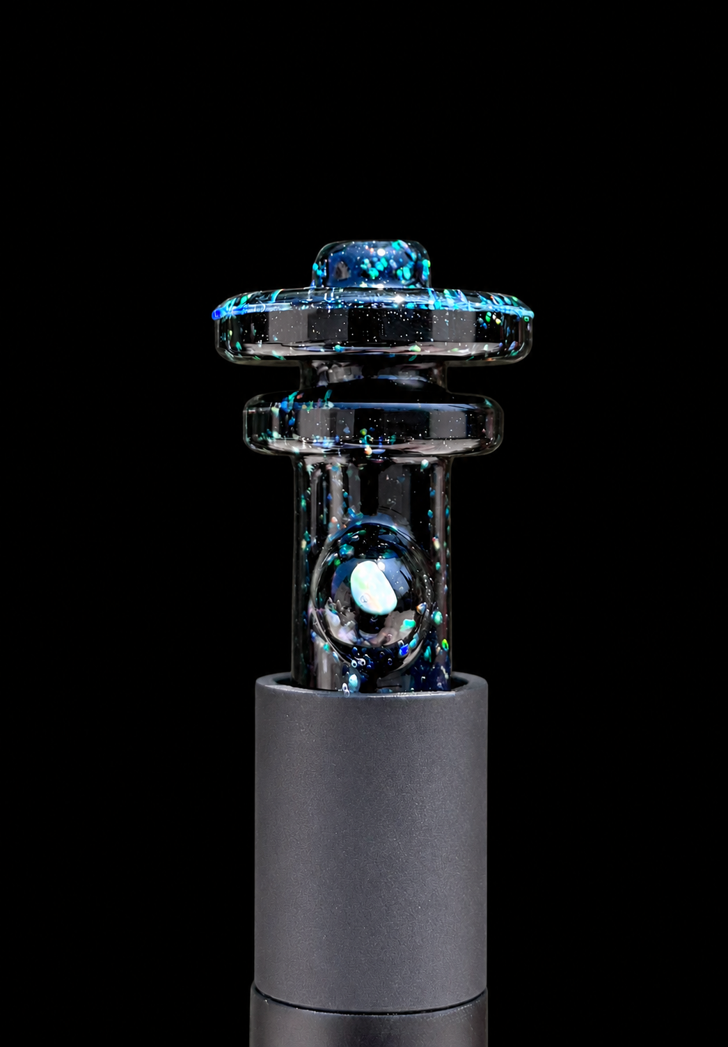 AJ Surf City Tubes Galaxy Crushed Opal Pivot Mouthpiece with Opal Marble