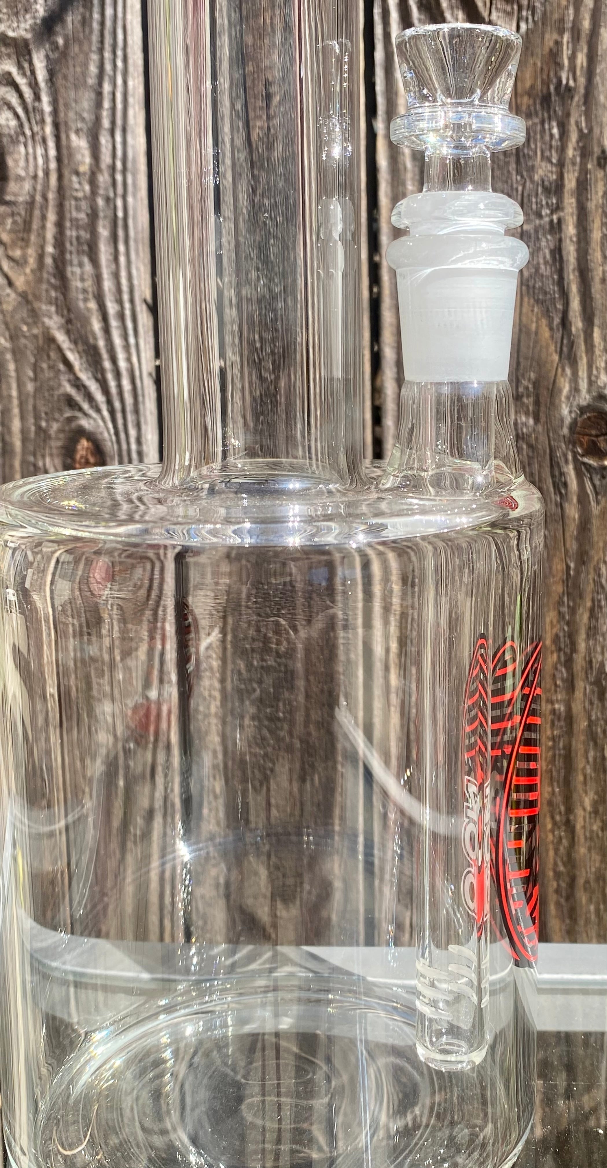 Zob 17 Inch Straight Tube with 110mm Base and 38mm Mouthpiece 90 Degree Joint Red & Black Label