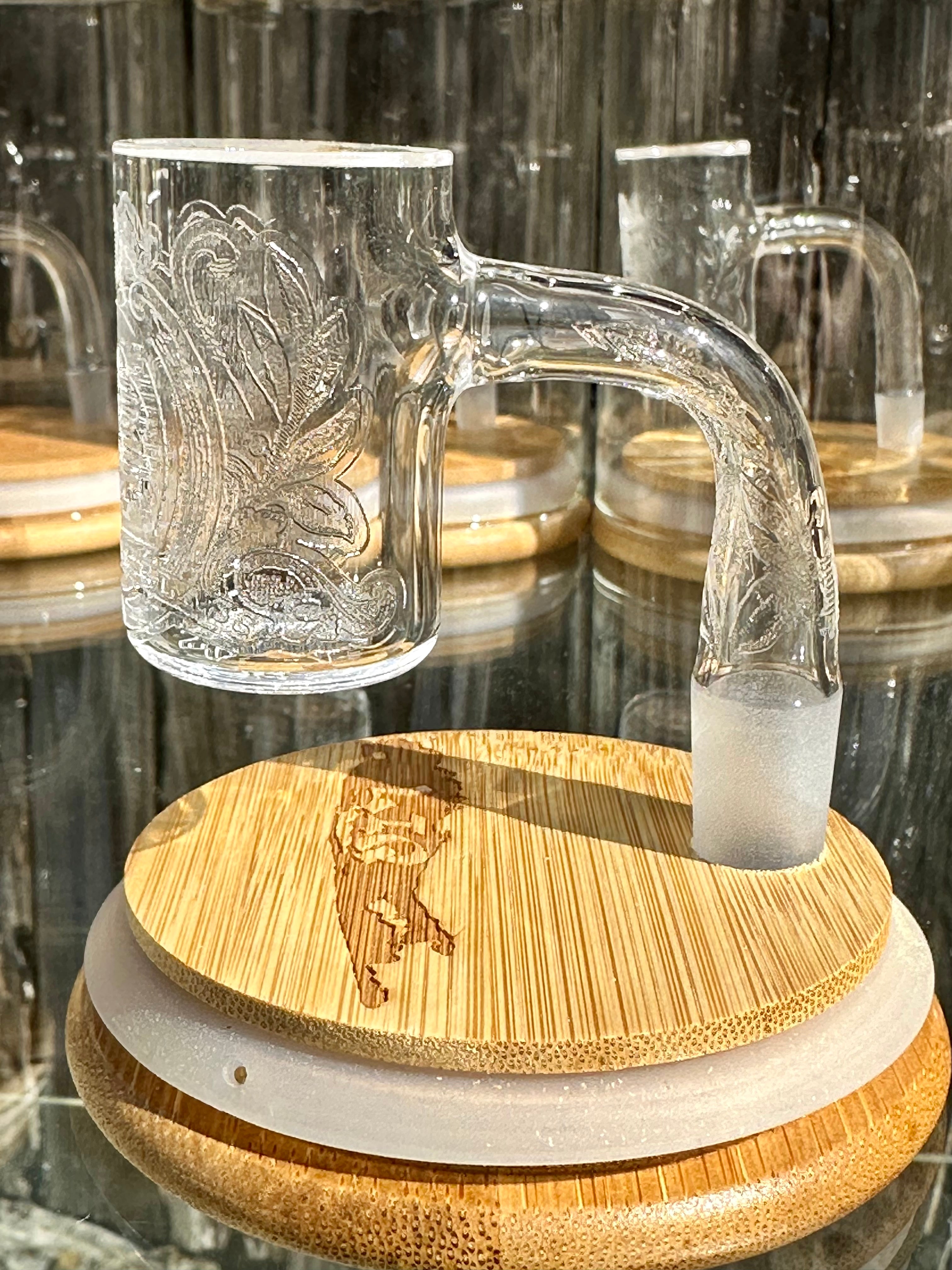 Long Island Quartz Official B-Money Etched Banger – Artist Series – 14mm 90* 30mm