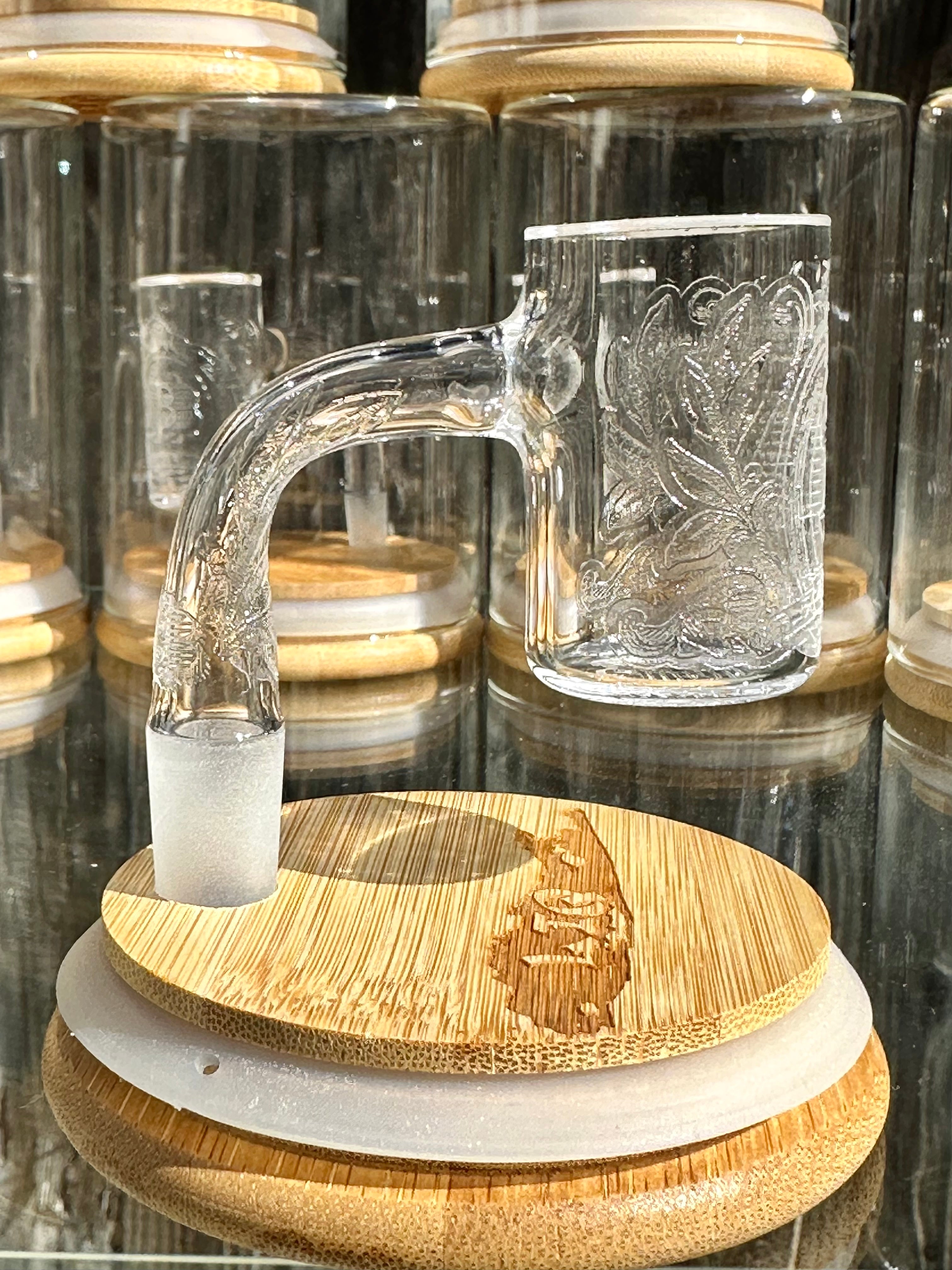 Long Island Quartz Official B-Money Etched Banger – Artist Series – 14mm 90* 30mm