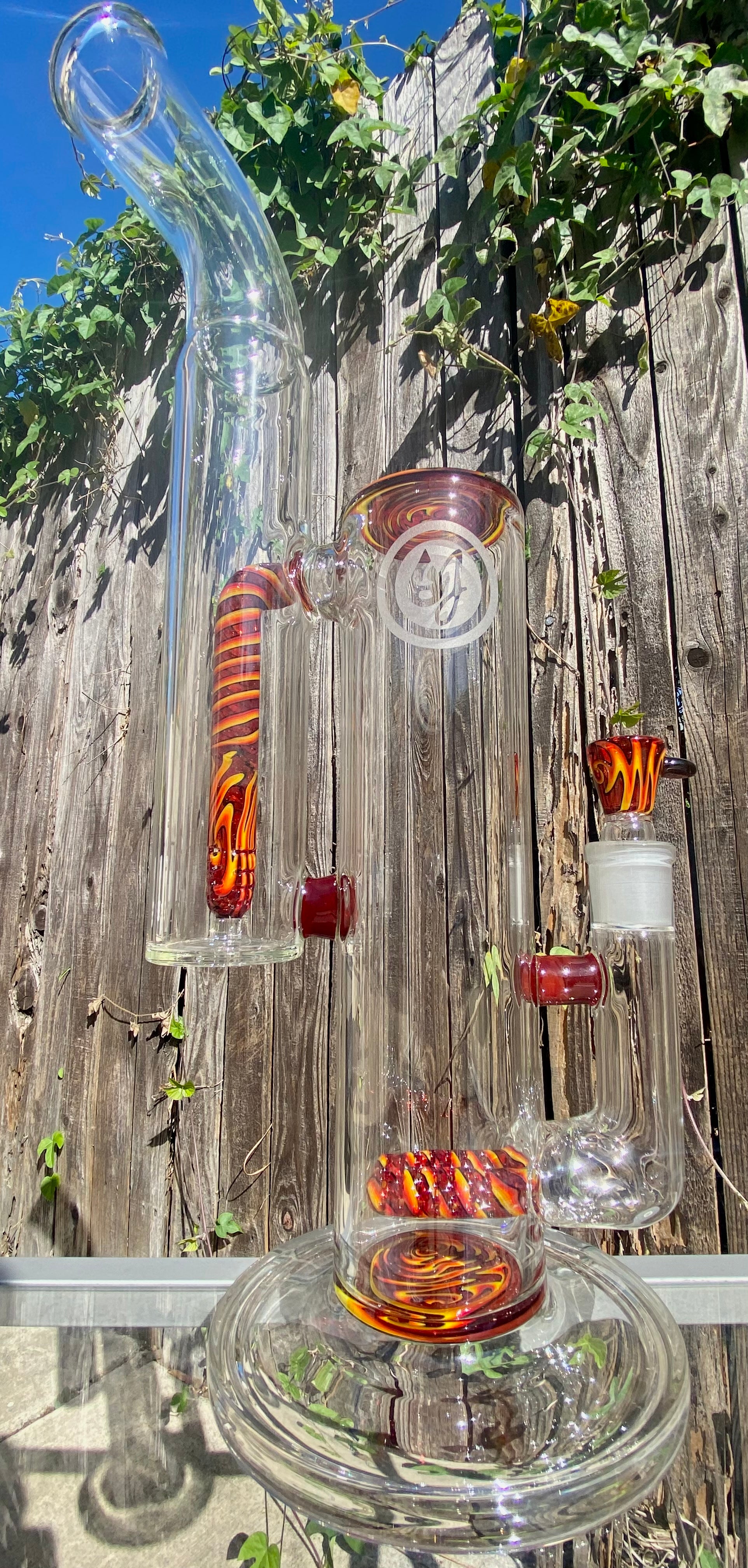 OJ Flame Custom Large Double Bubbler
