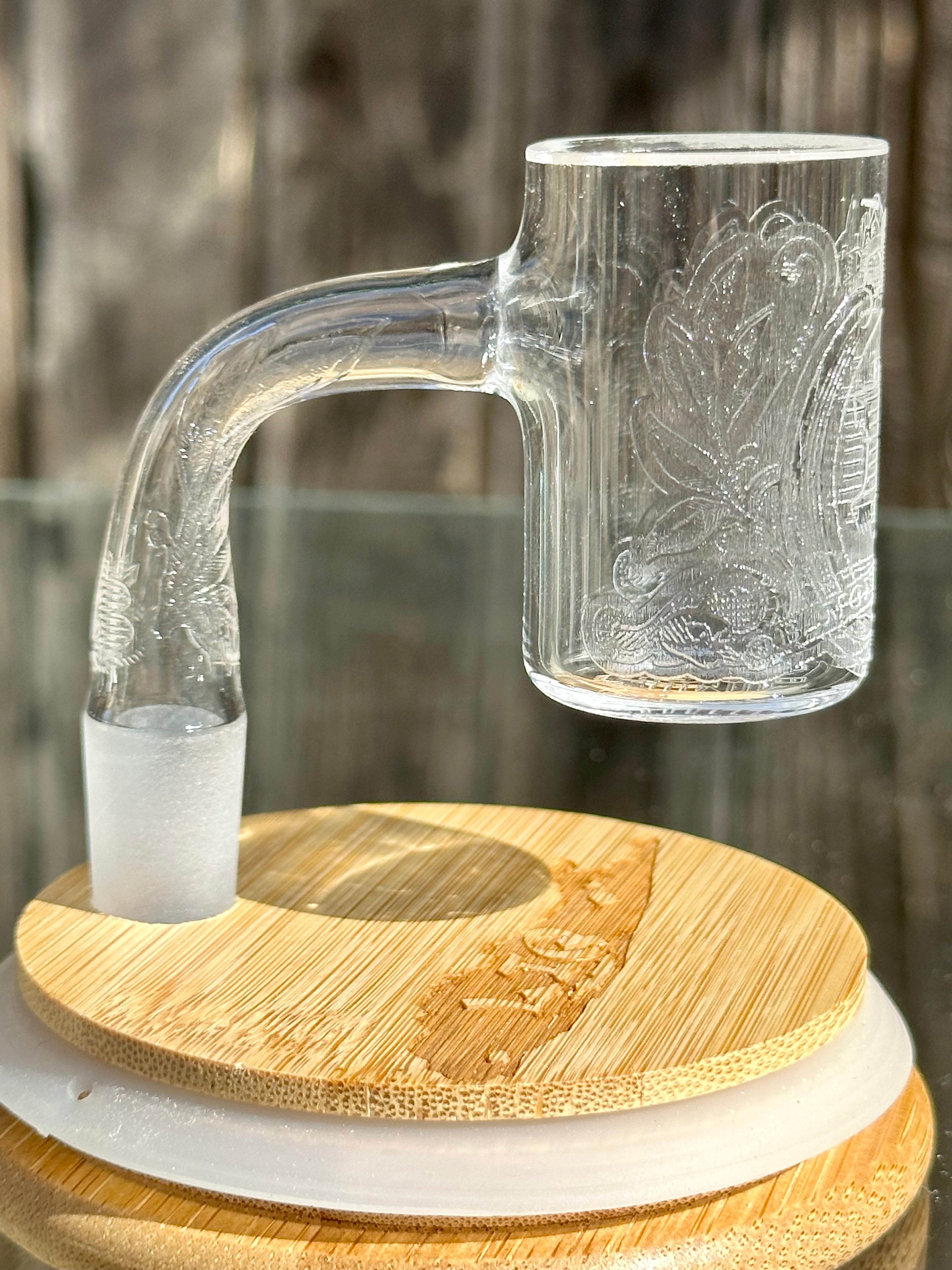Long Island Quartz Official B-Money Etched Banger – Artist Series – 14mm 90* 30mm