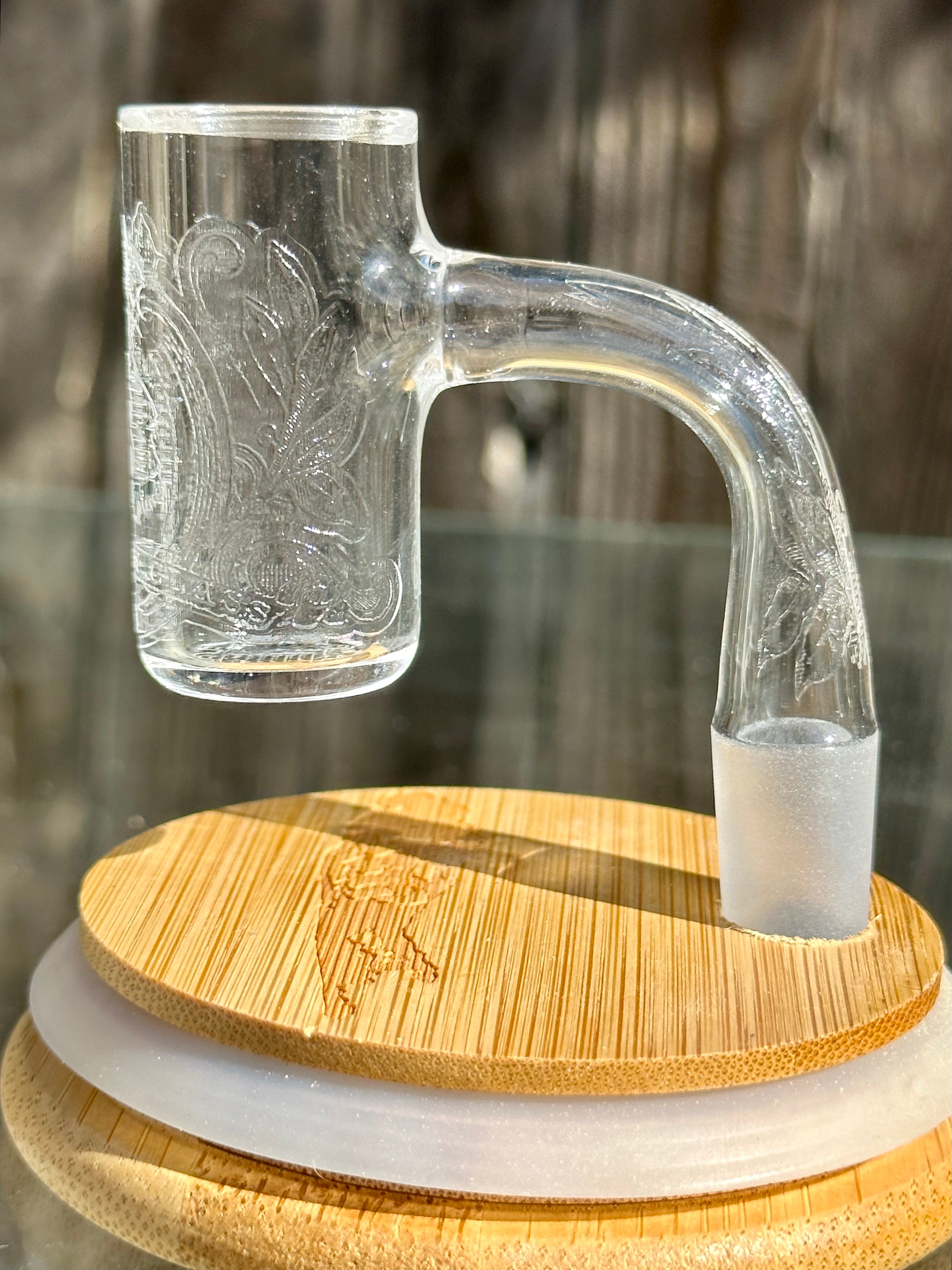 Long Island Quartz Official B-Money Etched Banger – Artist Series – 14mm 90* 25mm