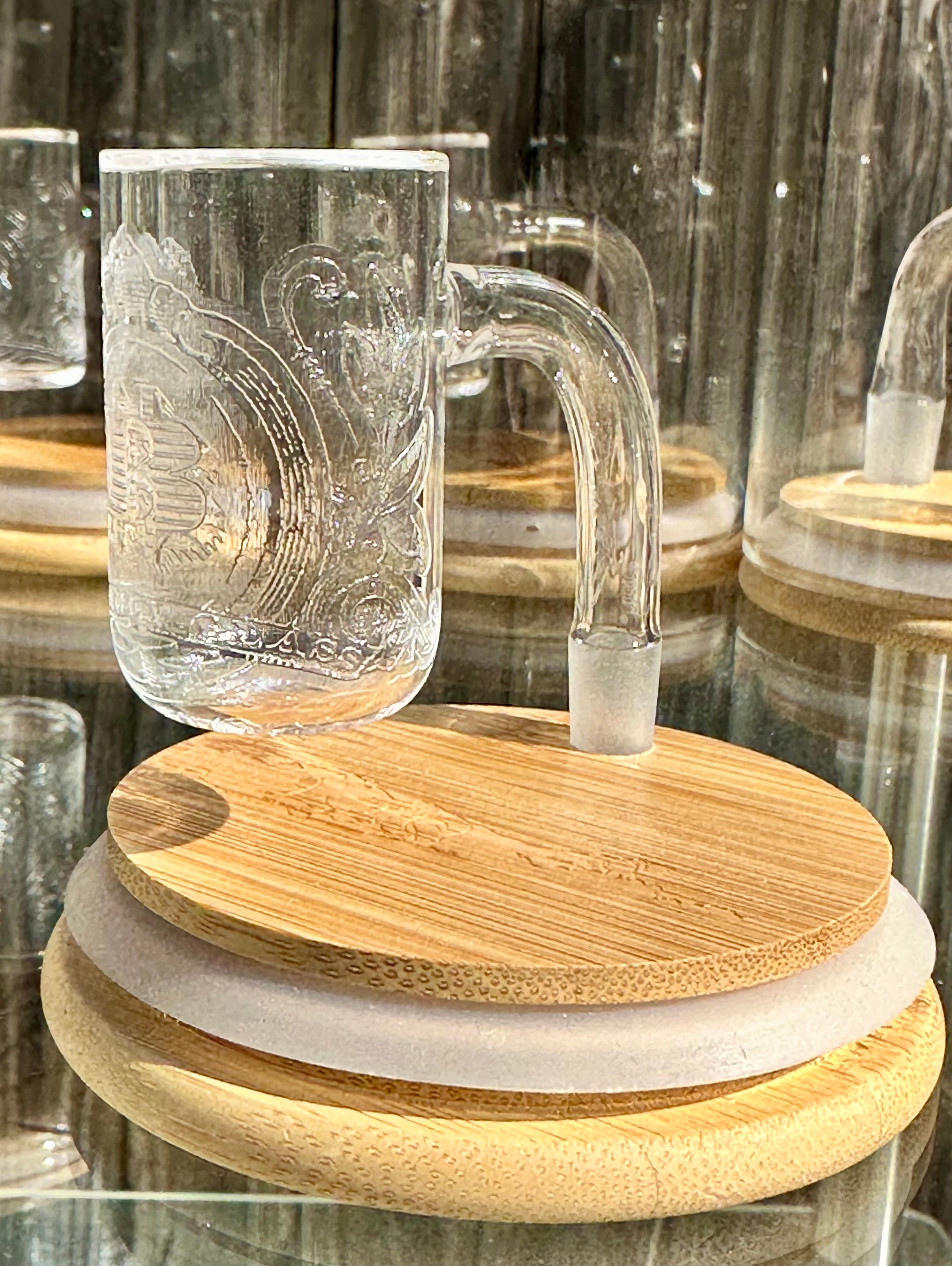 Long Island Quartz Official B-Money Etched Banger – Artist Series – 10mm 90* 30mm