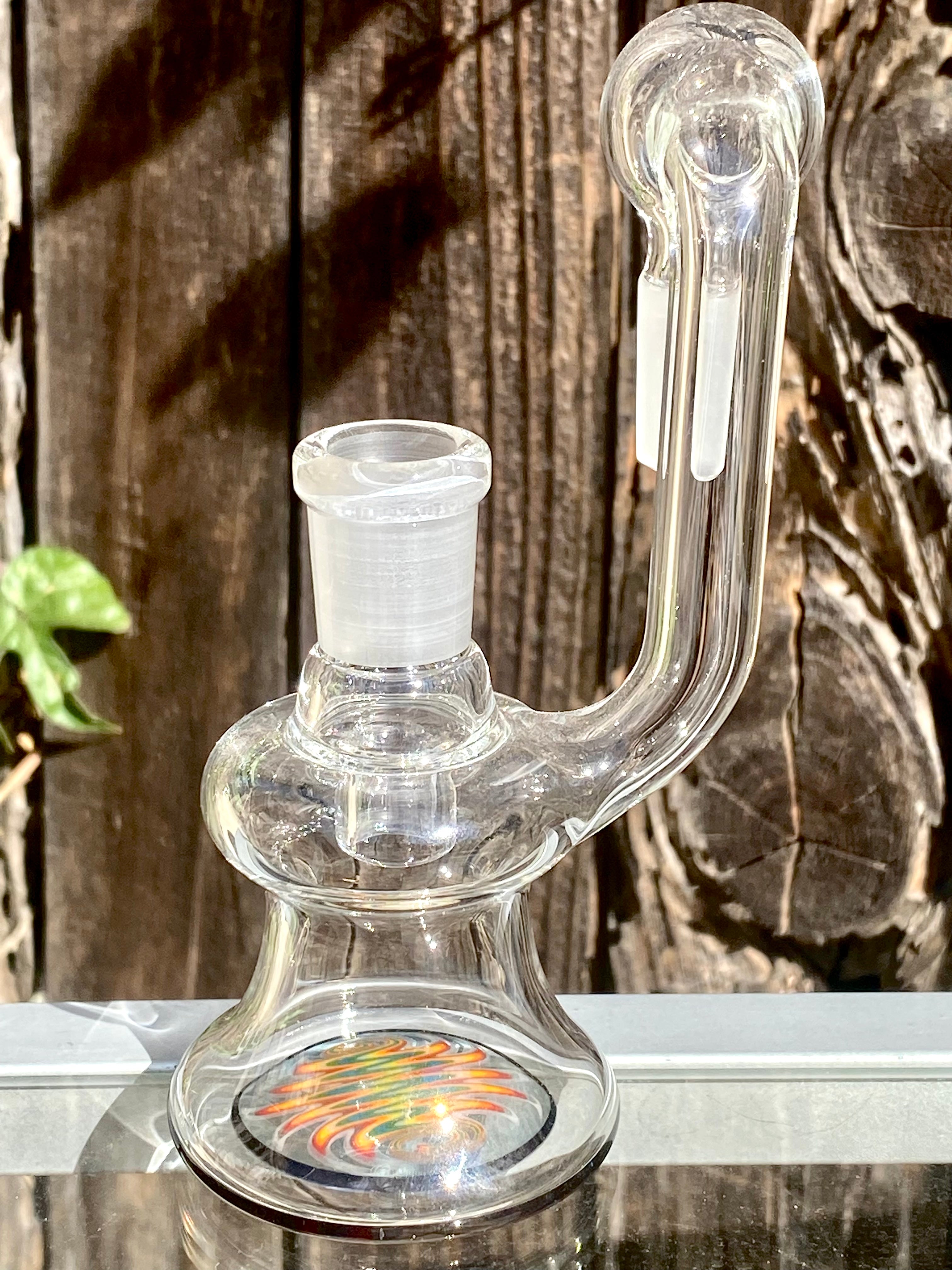 ILL Glass Zero Rise 14mm 90* Dry Catch w/ Worked Bottom