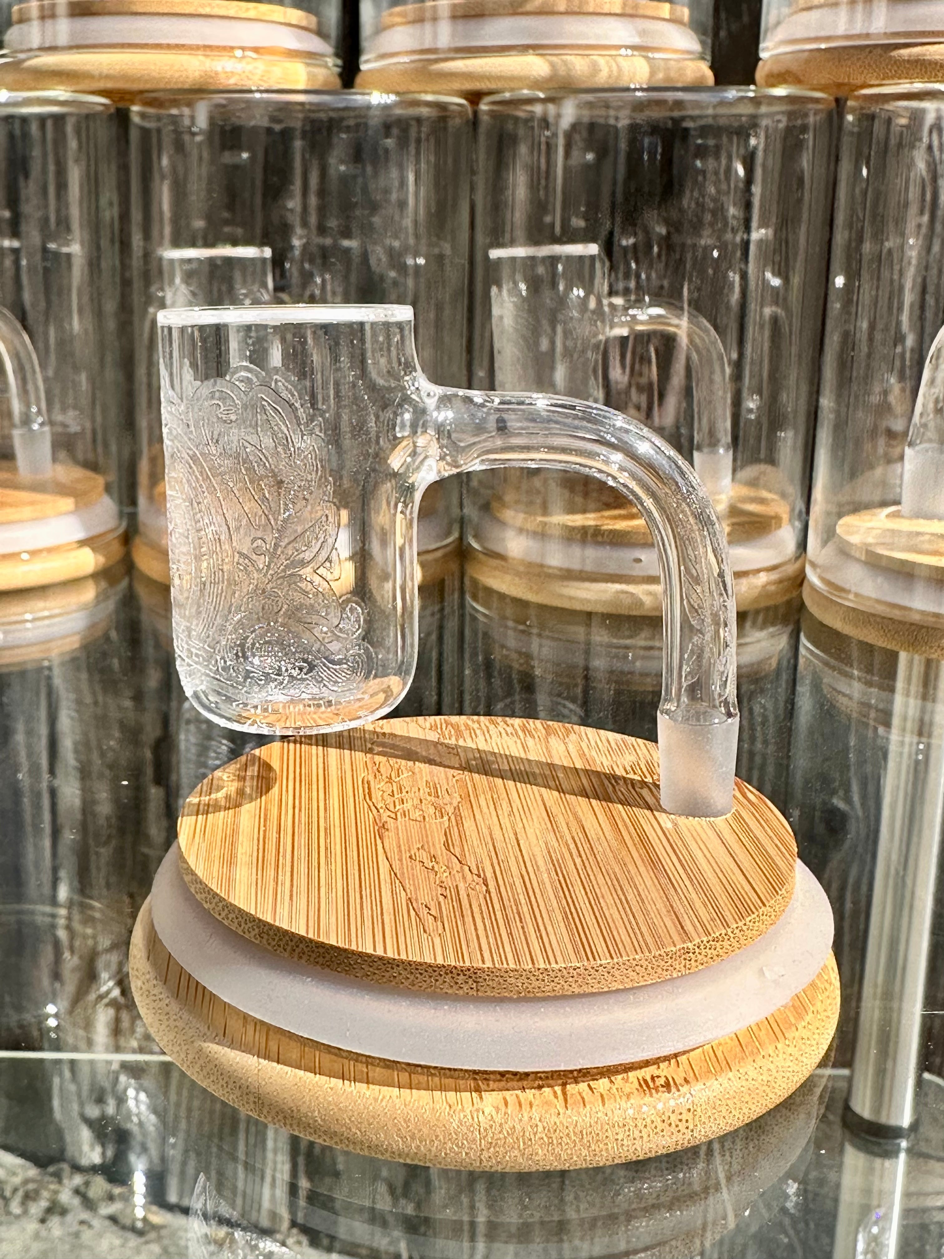 Long Island Quartz Official B-Money Etched Banger – Artist Series – 10mm 90* 30mm