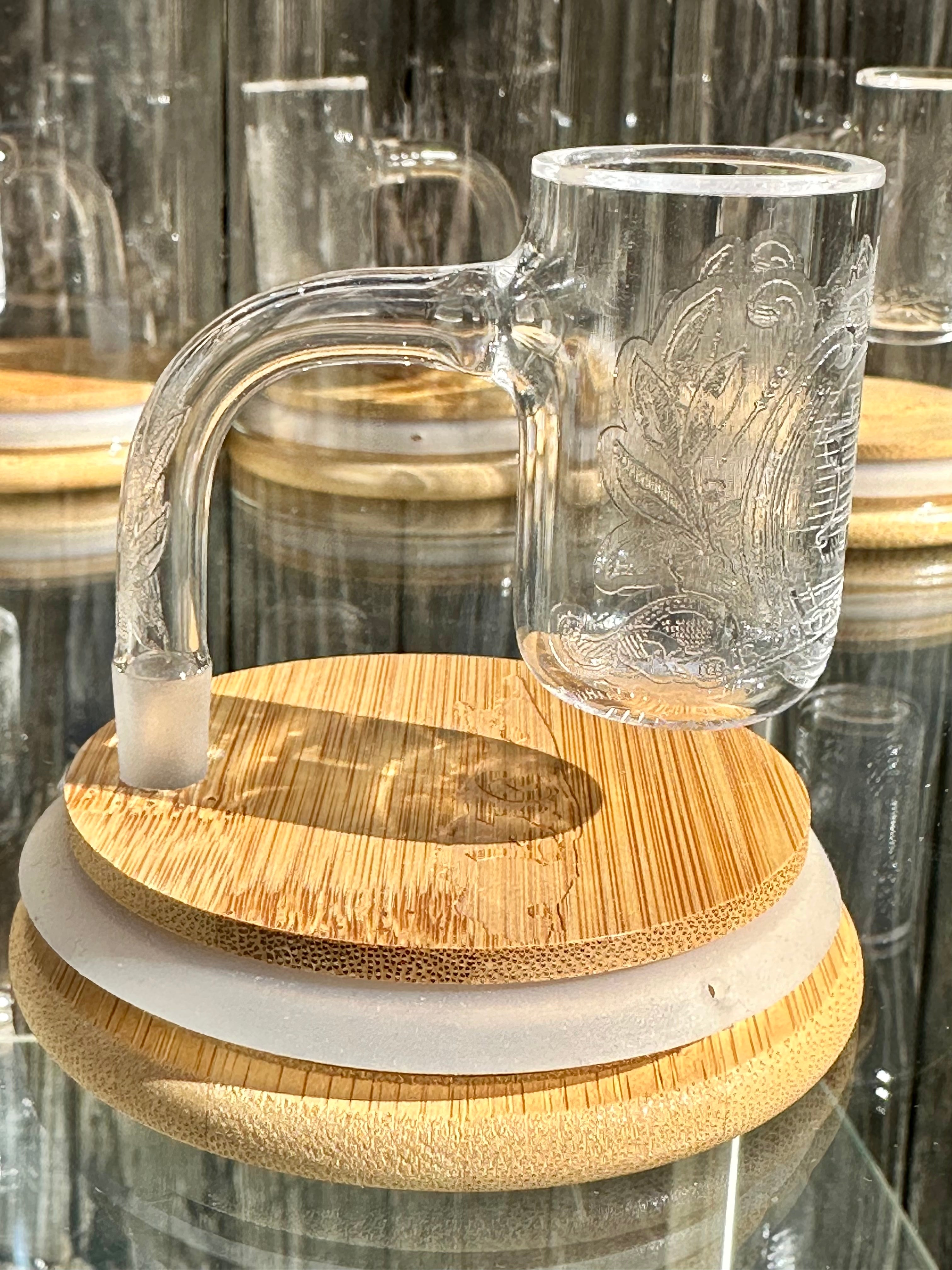 Long Island Quartz Official B-Money Etched Banger – Artist Series – 10mm 90* 30mm