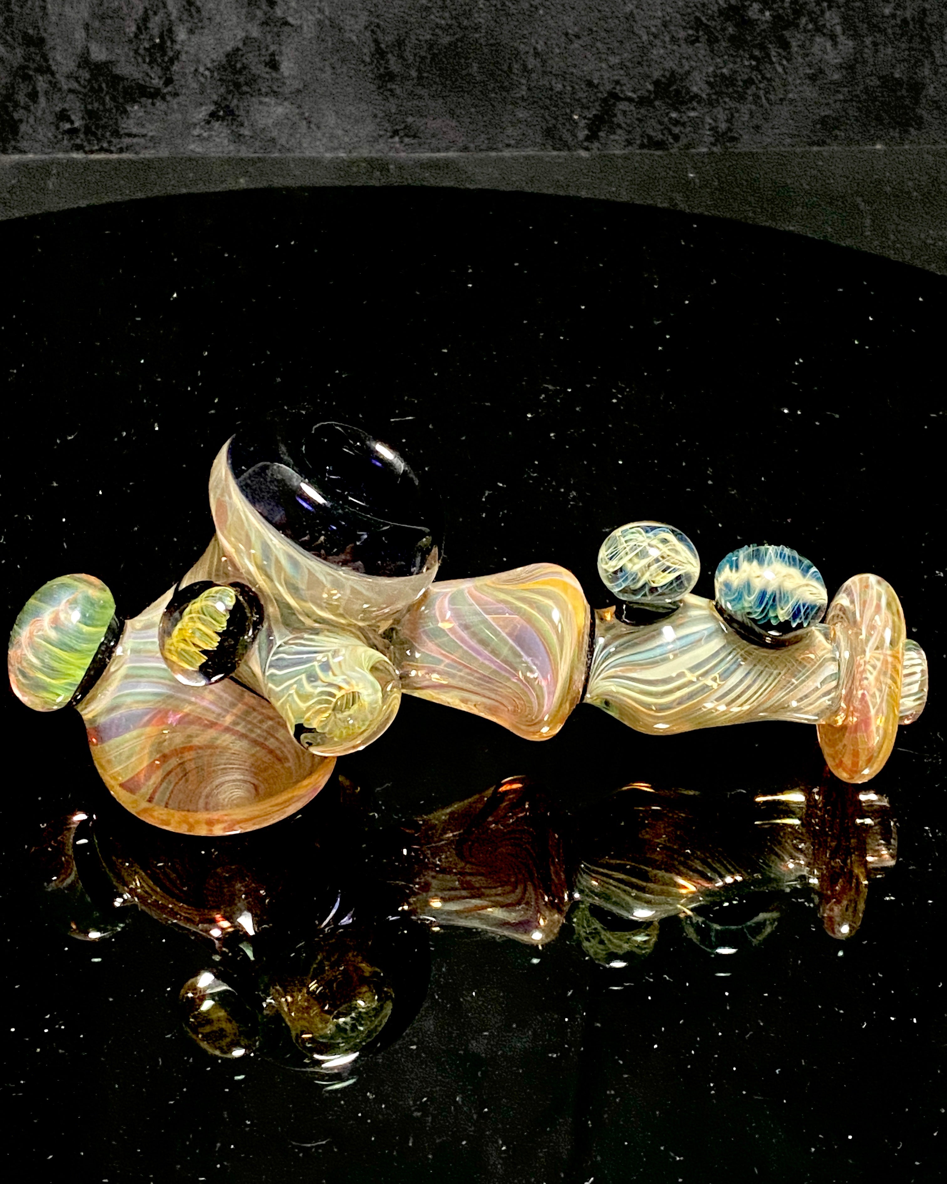 Jhanny Rise Fully Worked Silver-Gold & Black Fumed Dry Hammer - TheSmokeyMcPotz Collection